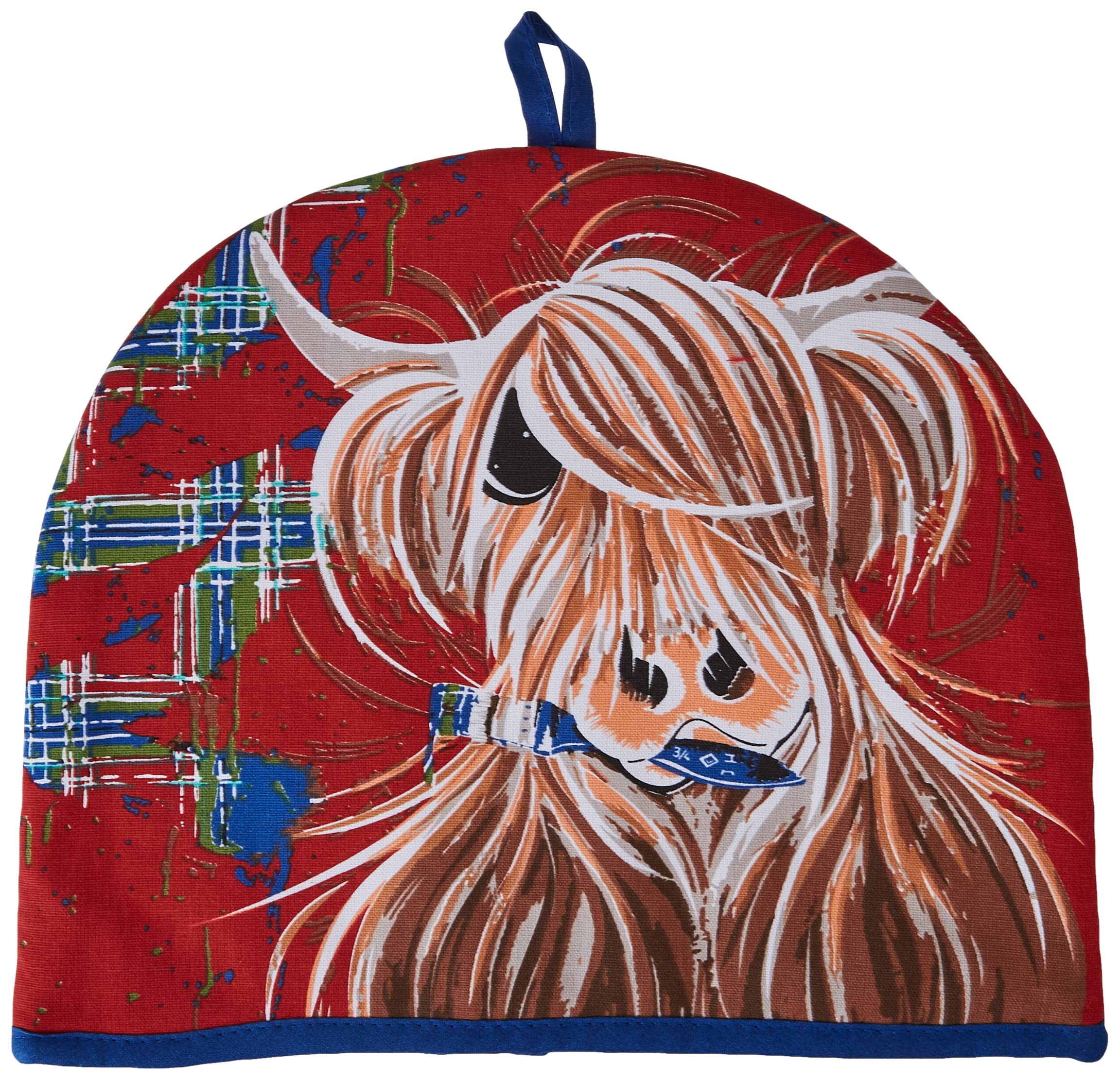 Scott Inness McMoo Tartan Paint Dome Shape Tea Cosy