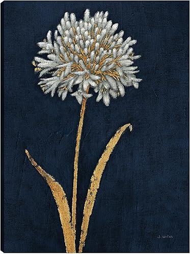 Fine Art Canvas Decoración de pared de lienzo de verano brillante I índigo por el artista James Wiens para sala de estar, dormitorio, baño, cocina,