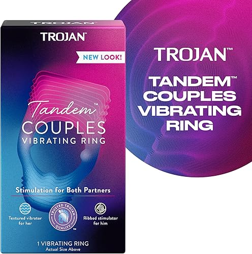 Miniatura 2 de Trojan Vibrations - Anillo vibrador para parejas en tándem - 1 unidad