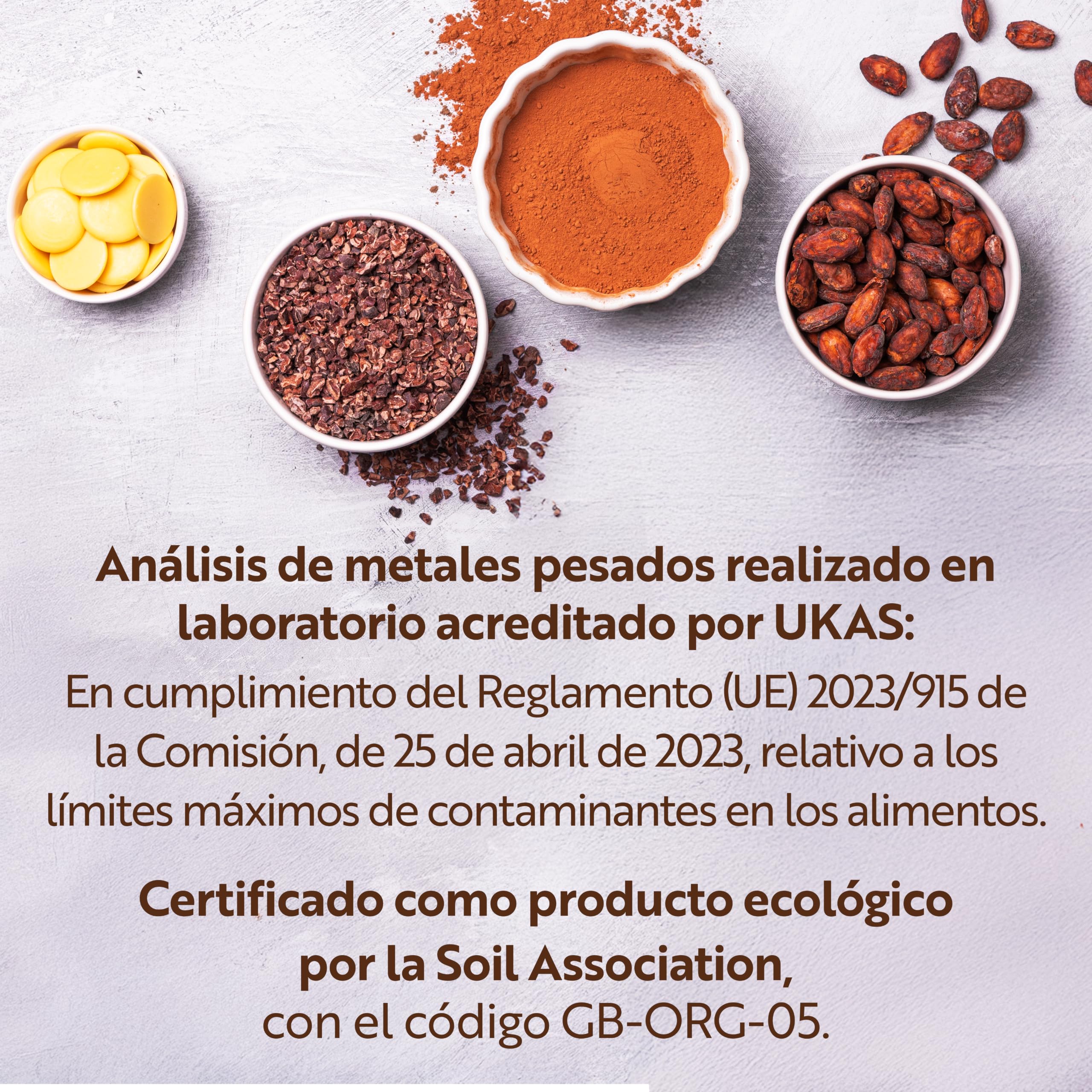 Sevenhills Wholefoods Nibs de Cacao Crudo Orgánico, Puntas Natural y Puro 500g