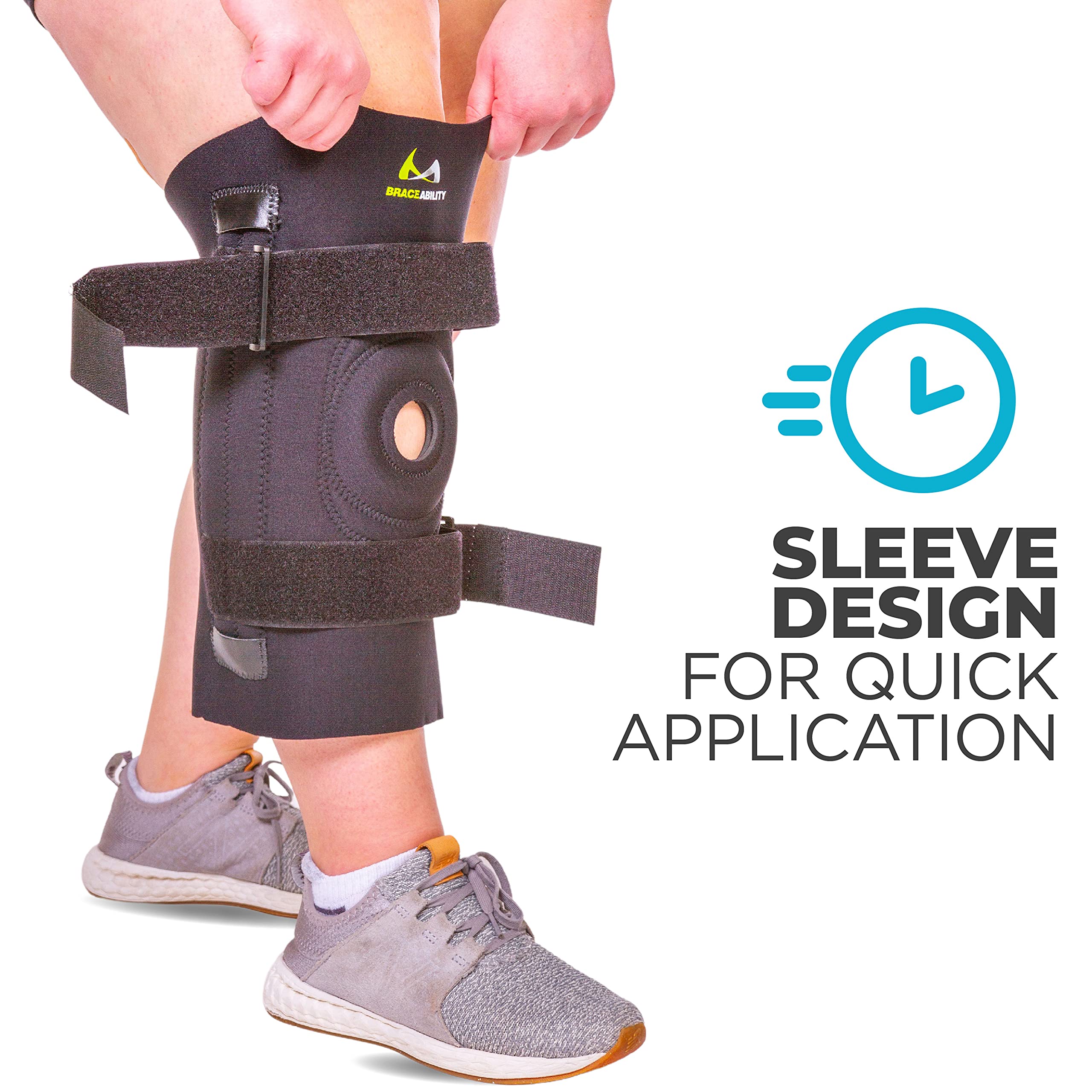 BraceAbility Knee Brace for Large Legs and Bigger People with Wide