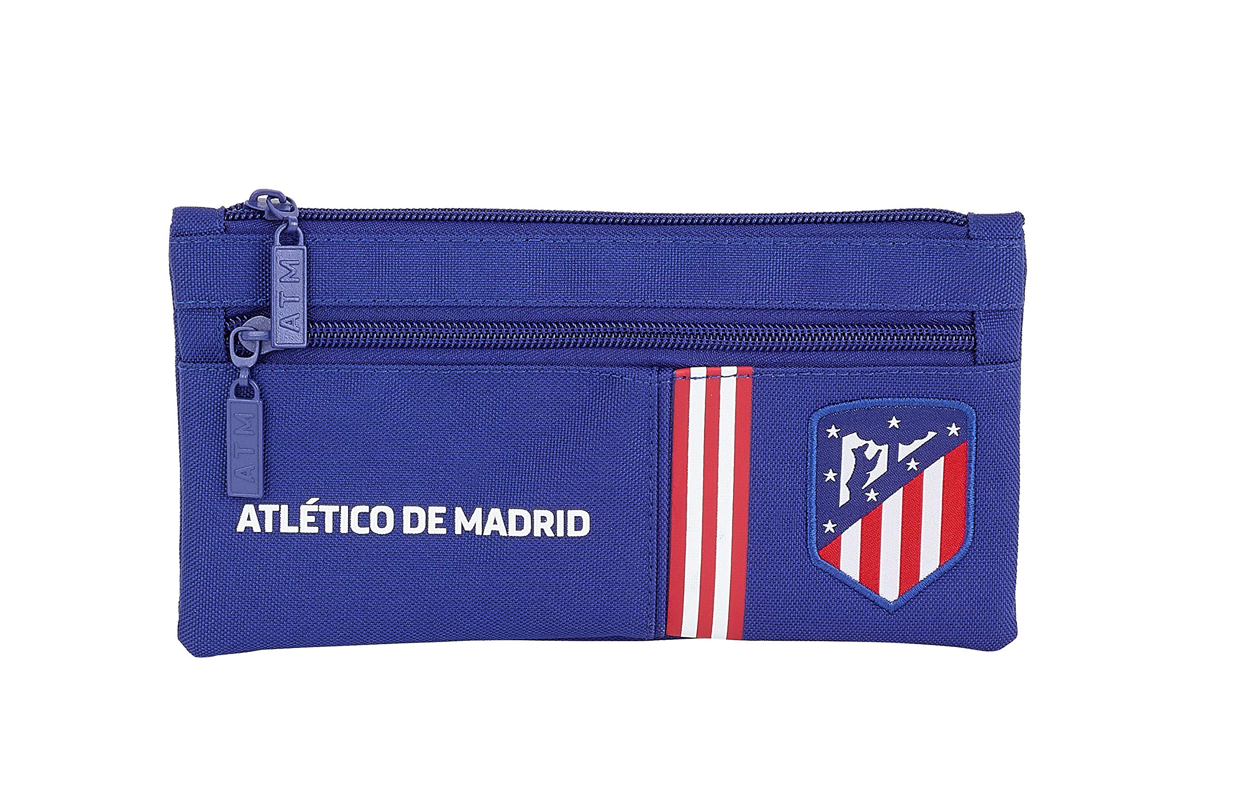 Atlético de Madrid "​In Blue" Oficial Estuche Doble Cremallera Escolar 230x110mm