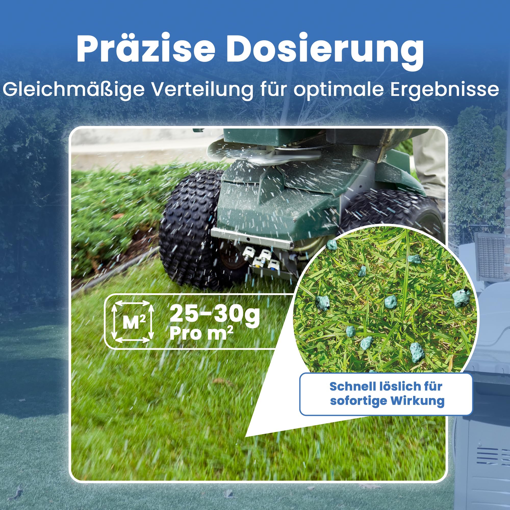 LERAVA Rasendünger Frühjahr (185m²) - Stickstoffdünger NPK mit Langzeitwirkung - Mineralischer Frühjahrsdünger für dichten grünen Rasen - Fördert Wachstum & Regeneration - Rasenpflege Dünger 4,6kg