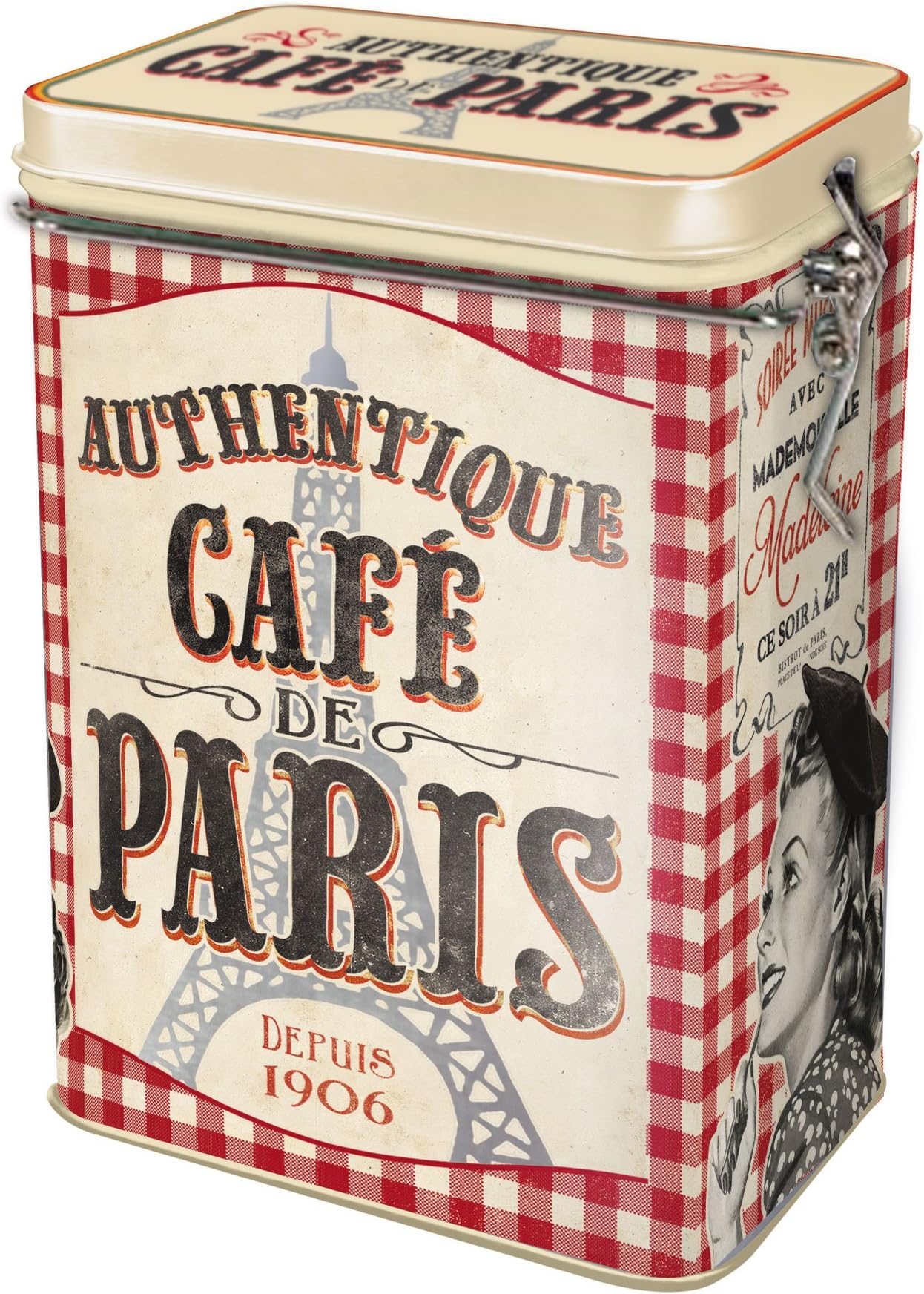 Retro French Design Coffee Storage Tin