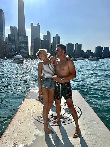 Miniatura 5 de Paradise Pad Estera inflable del lago, almohadilla flotante inflable, estera del lago para el barco