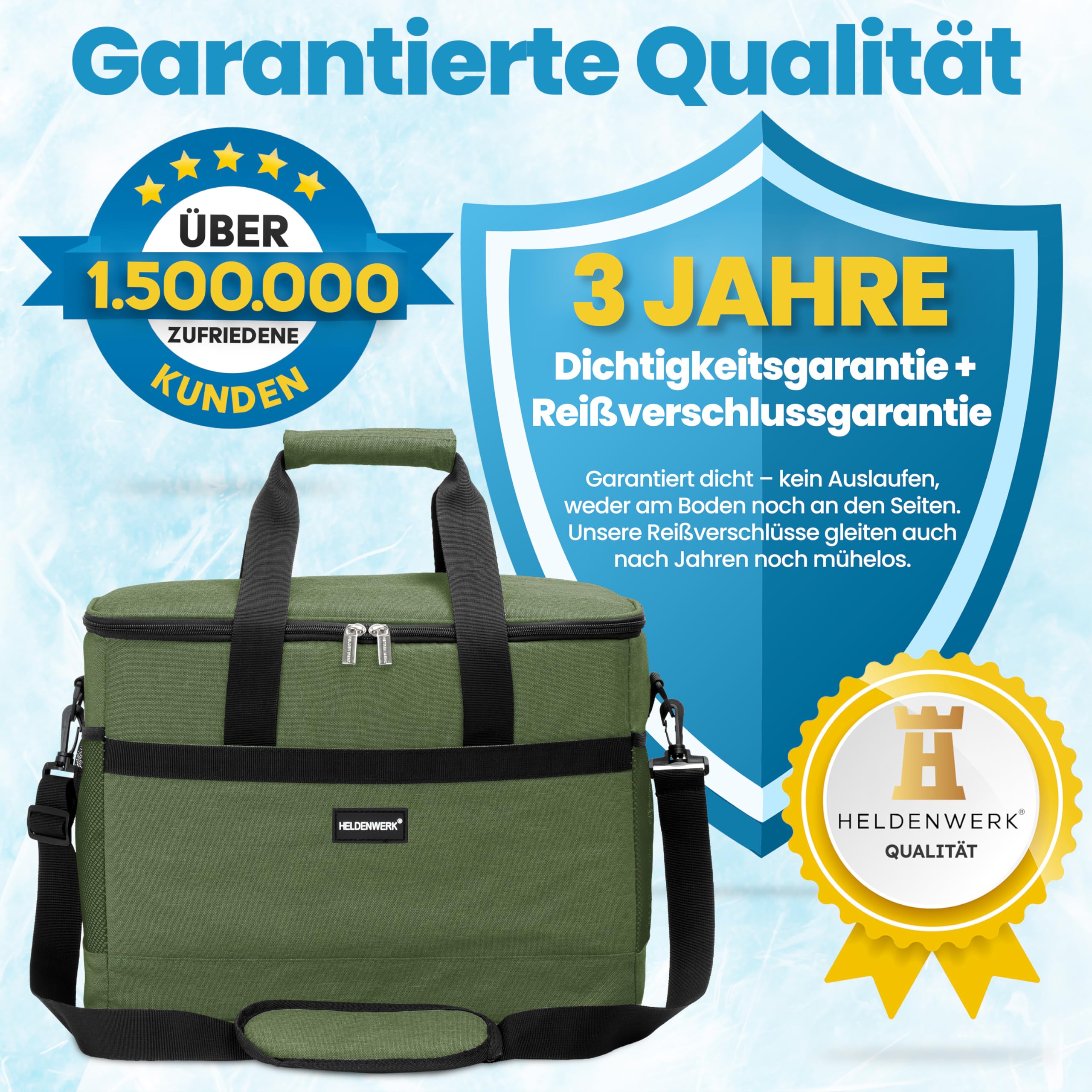 HELDENWERK Grand Sac Isotherme Pliable 33