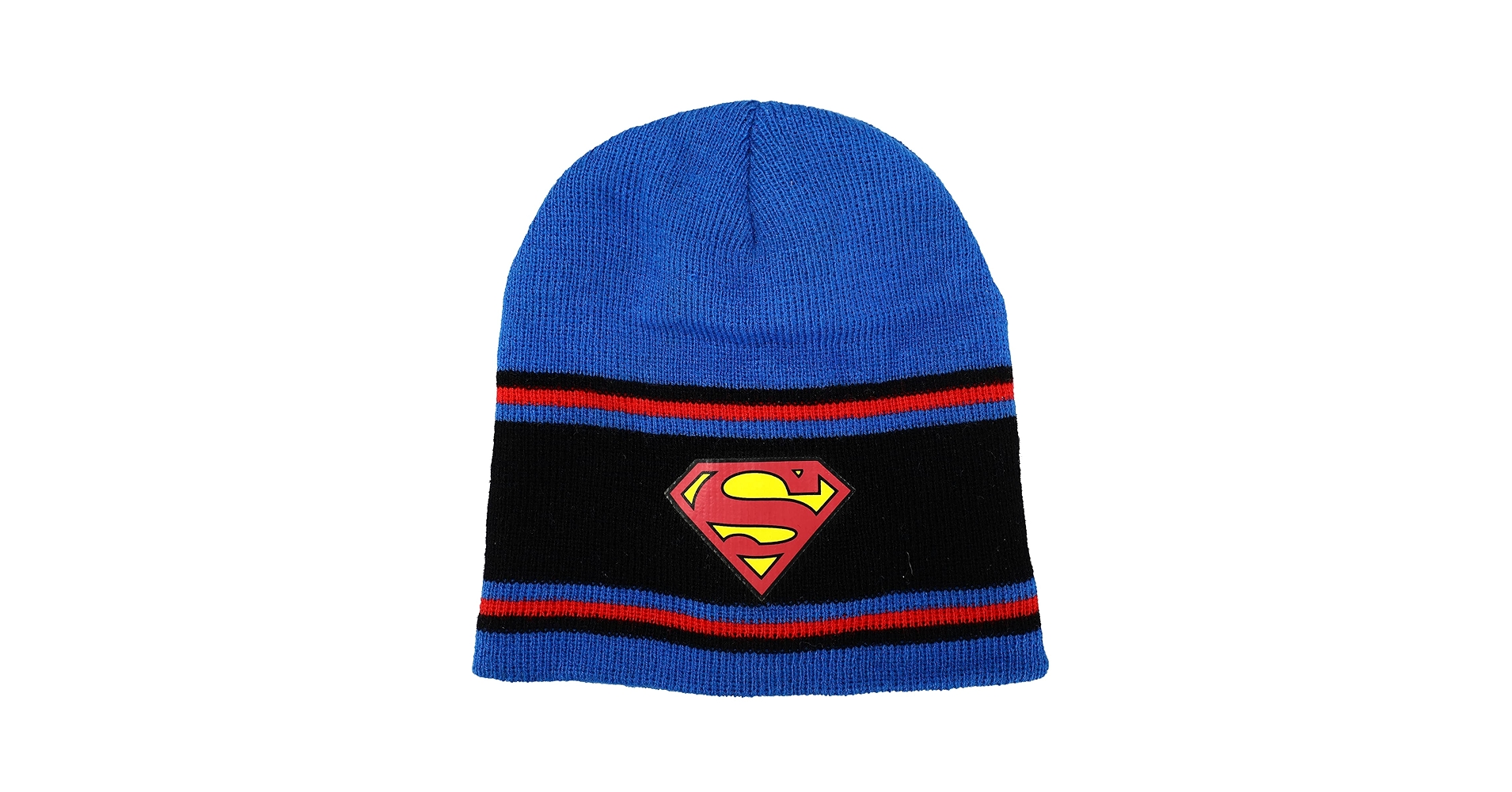 equal beanie blue×red Amazon.com: Bioworld Superman Logo Toddler Boy's Cuff Beanie