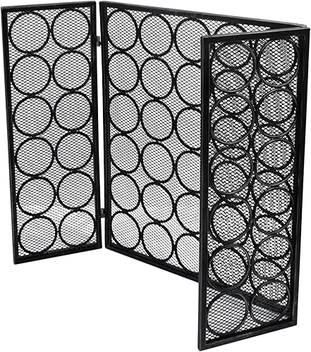 Miniatura 5 de Christopher Knight Home Koda Modern - Pantalla de hierro de tres paneles, acabado plateado negro