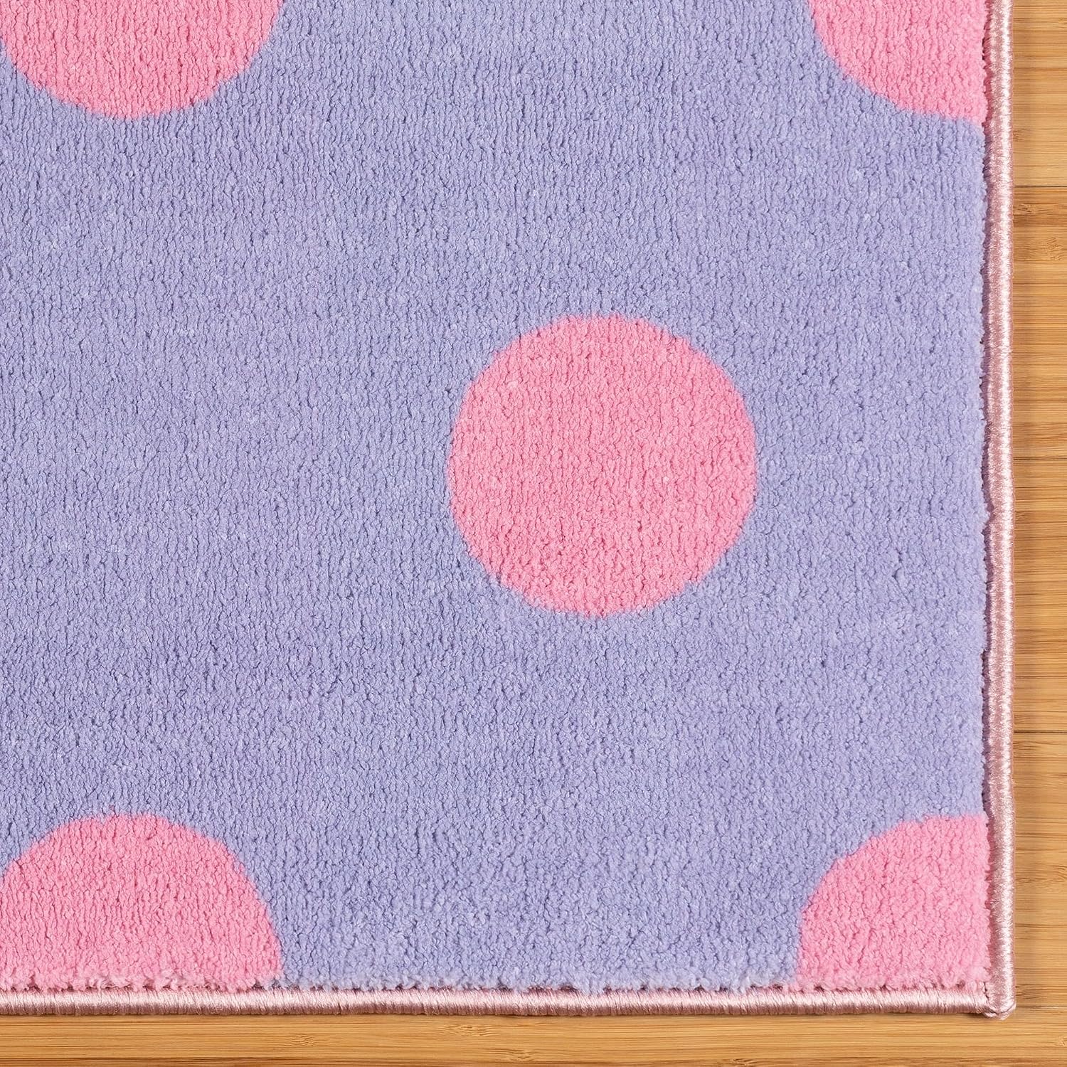 Gertmenian Disney Minnie Mouse Indoor Area Rug - 3x5 Small, Non-Slip, Ideal for Children in Bedroom, Game Room, Classroom, Nursery or Play Area - Dots, 28021