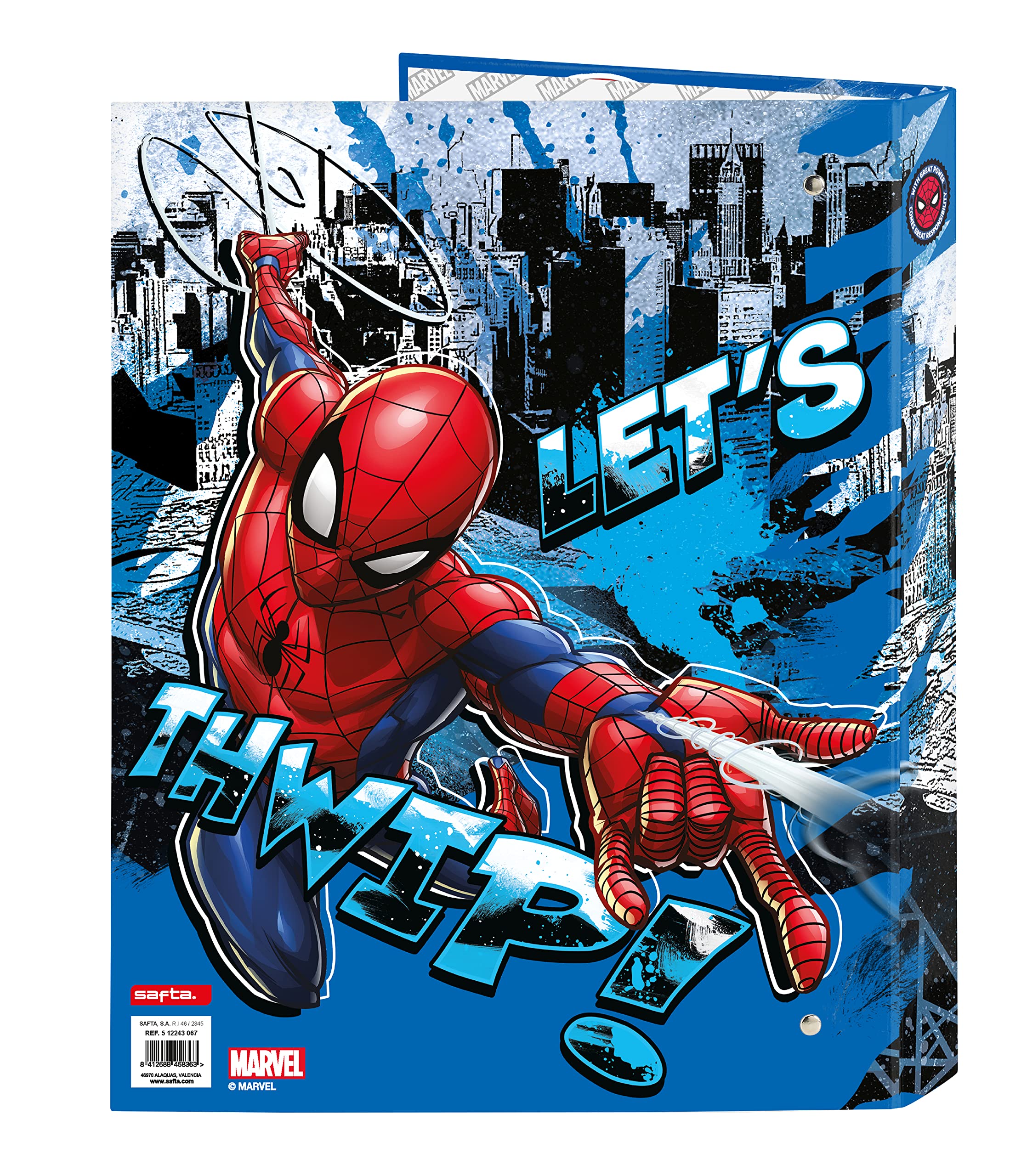 Spiderman Folio 4 Mixed Ring Binder 'Great Power' : Amazon.co.uk