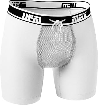 UFM Mens Polyester Boxer Brief w/Patented Adj. Support Pouch MAX Support Gen 3.1 Support