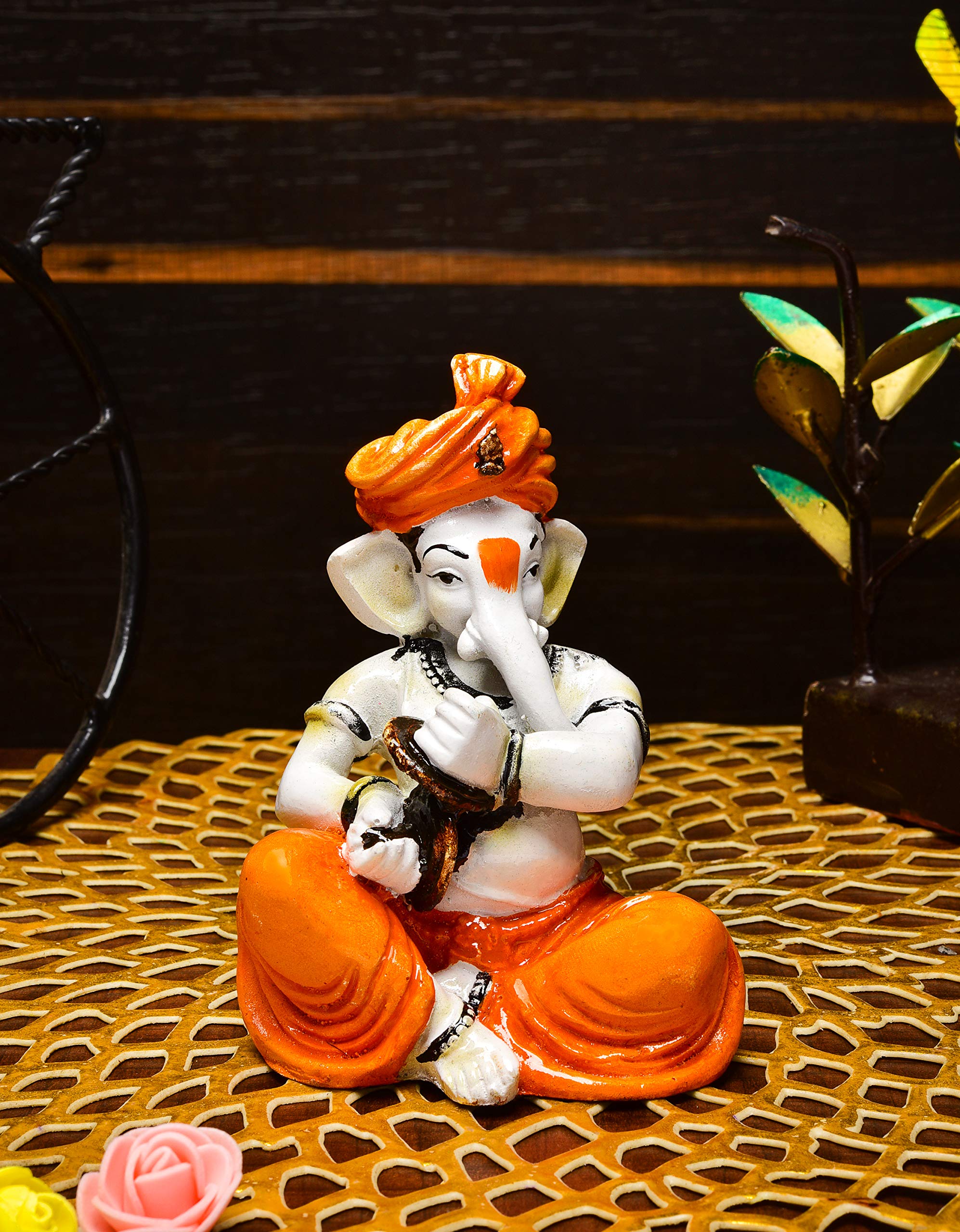 Karigaari Polyresine Ganesha with Lazim - Image 2 thumbnail