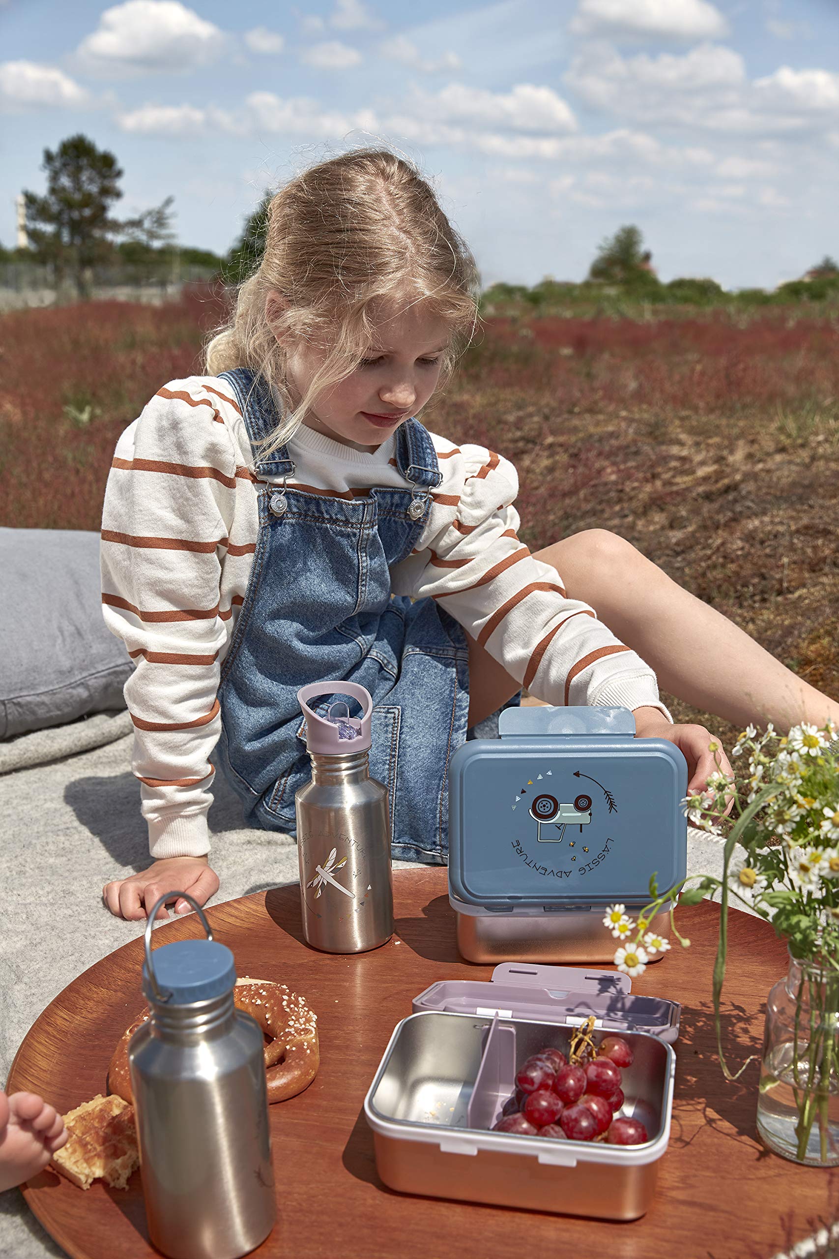 LÄSSIG Lunchbox Stainless Steel Adventure Dragonfly : Amazon.sg: Home