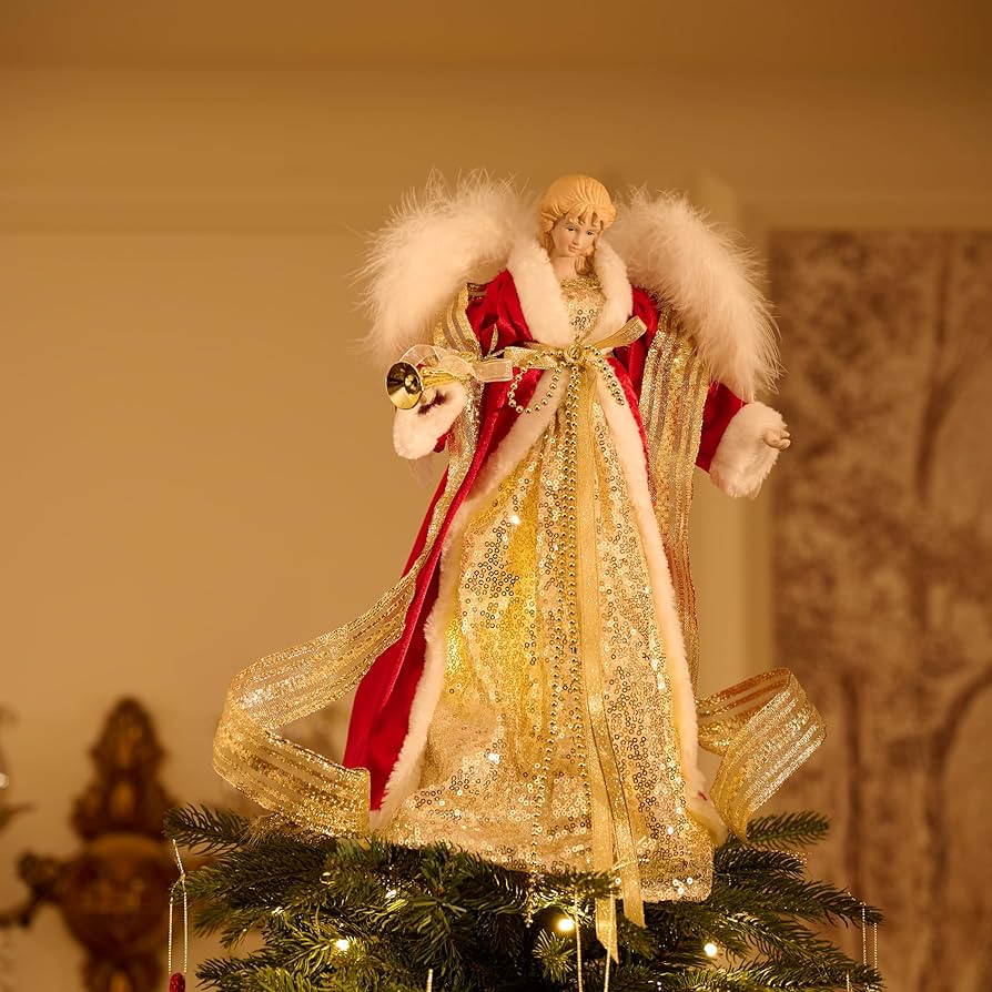 ⭐︎Noel⭐︎ Amazon.com: Valery Madelyn Lighted Christmas Angel Tree