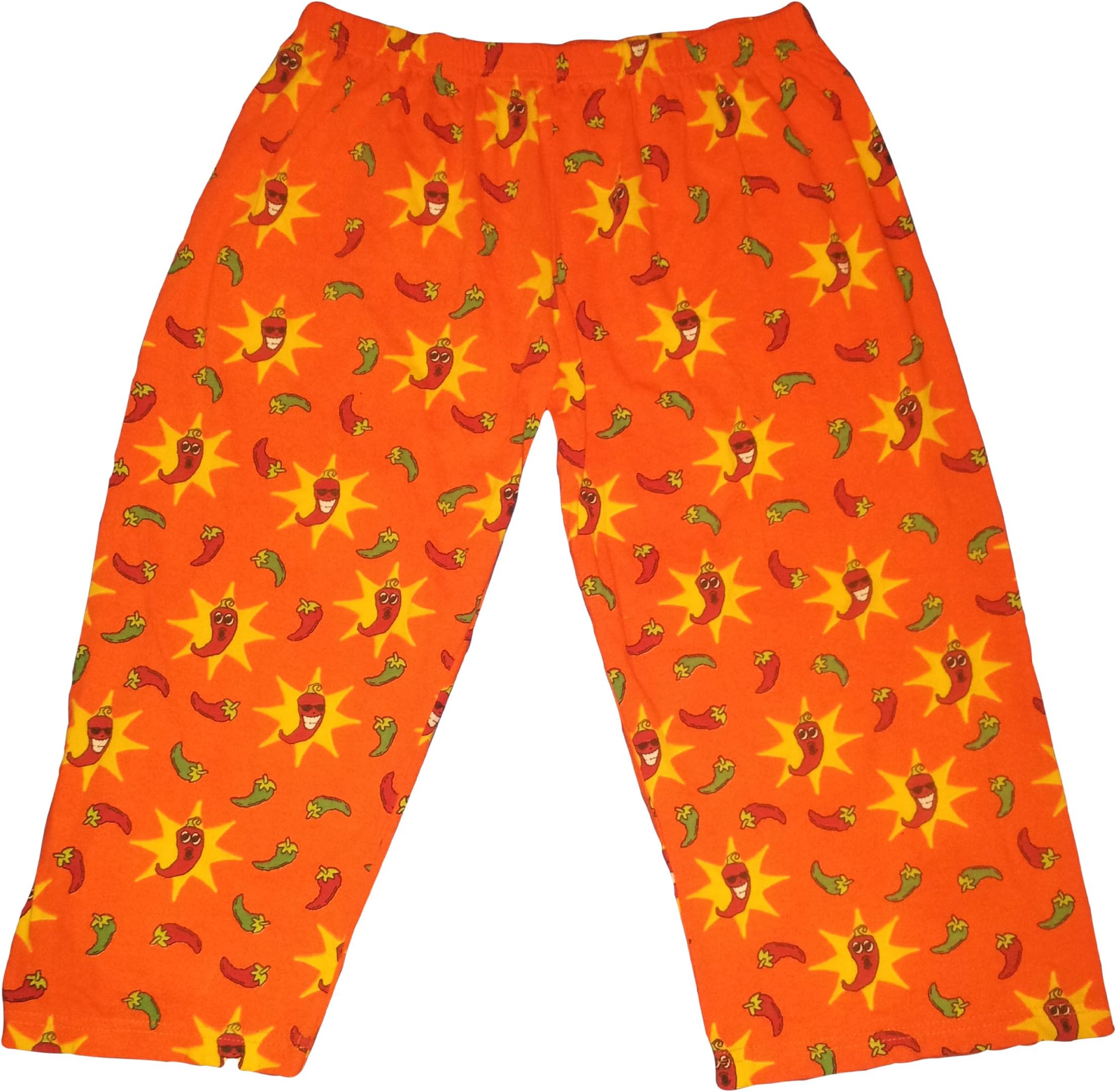 Magic Capri Pants Hot Chili Peper Print Amazing 100% Cotton (Small)