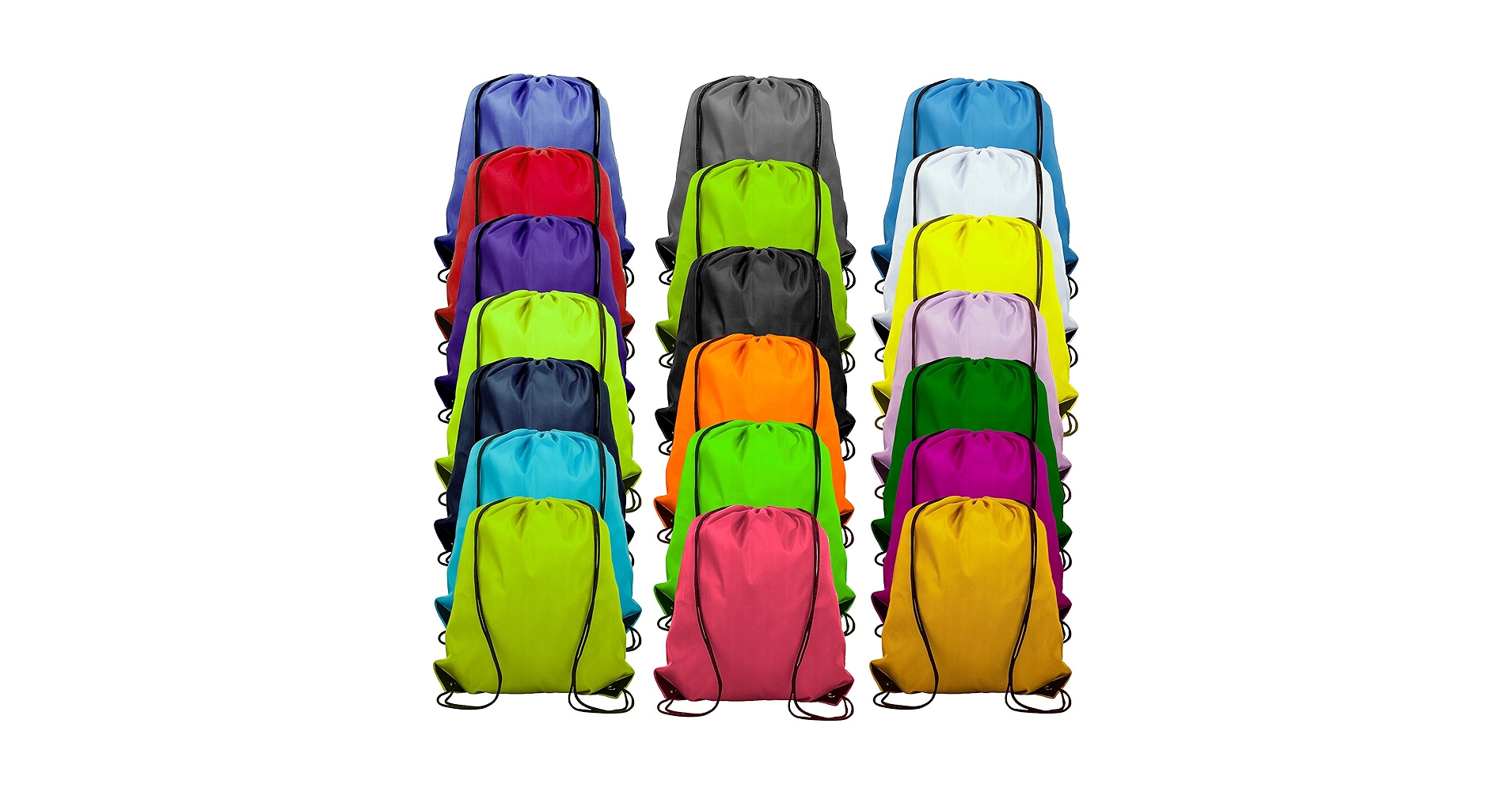 Amazon.com | Topspeeder 20 Colors Drawstring Backpack Bags