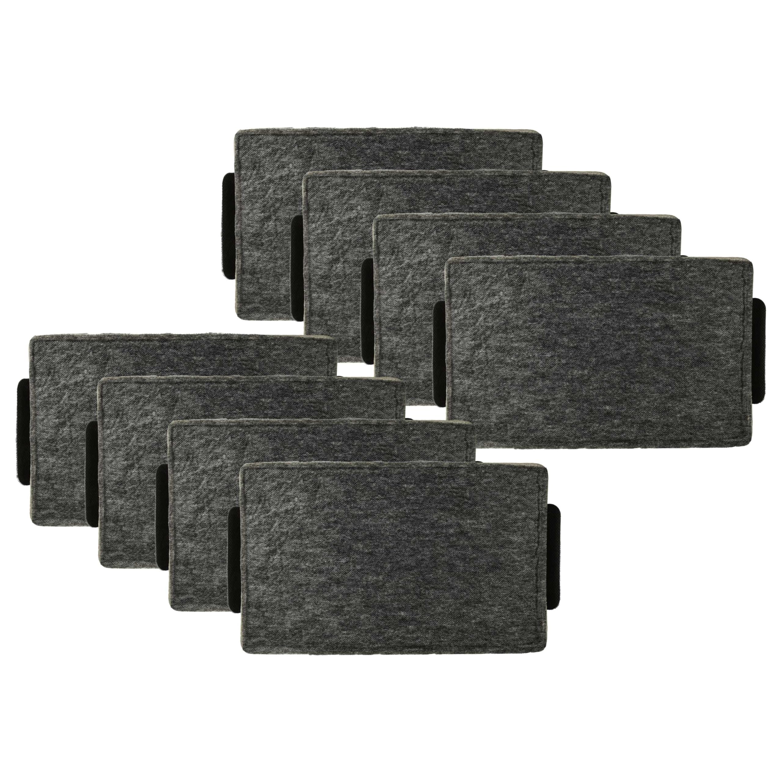 vhbw 8 x filtr z węglem aktywnym kompatybilny z Miele DA 3596, DA 3668, DA 3690, DA 3598, DA 3660, DA 3698 okap kuchenny – 23,7 x 14,6 x 1,9 cm