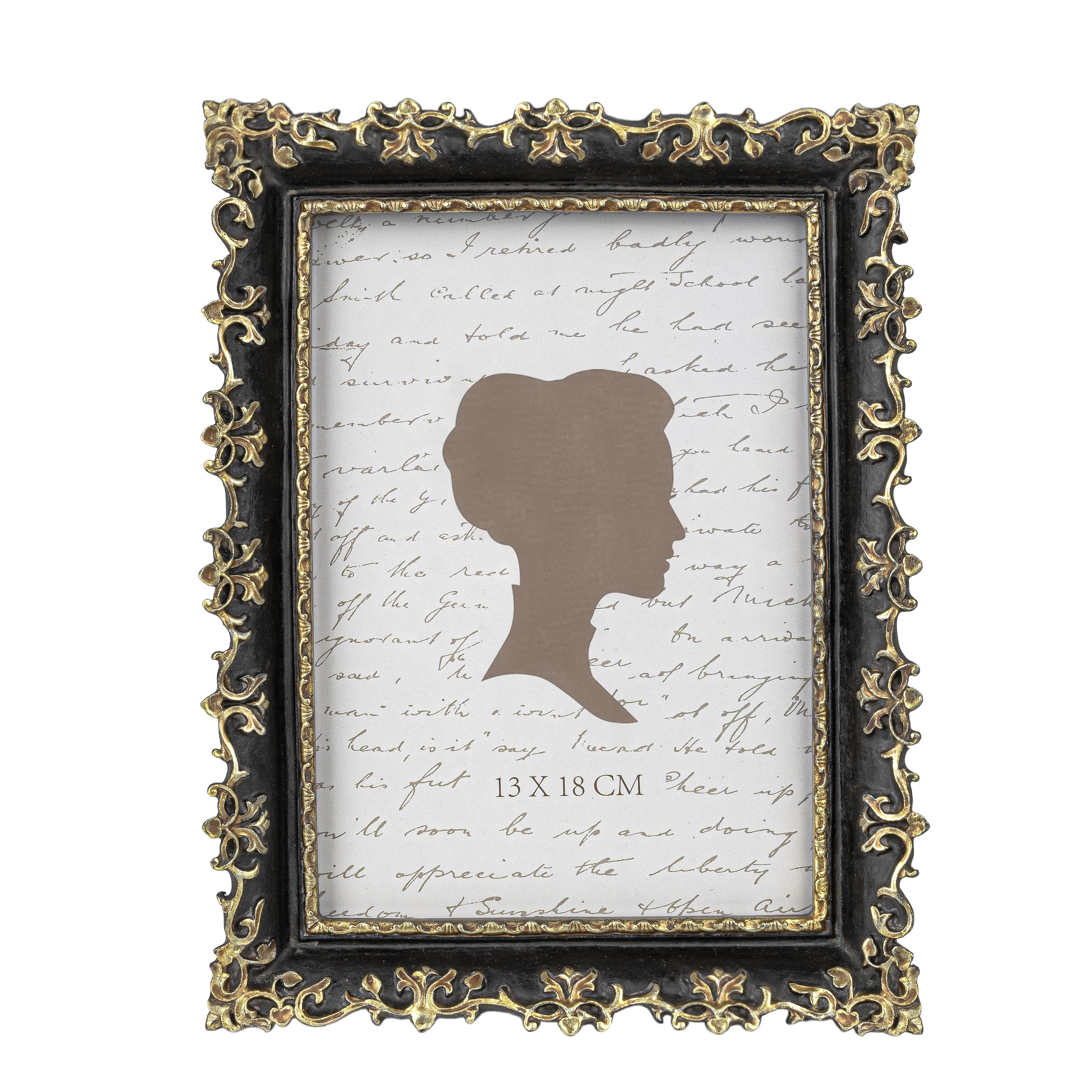 Cadre photo antique élégant idée cadeau motif vigne or