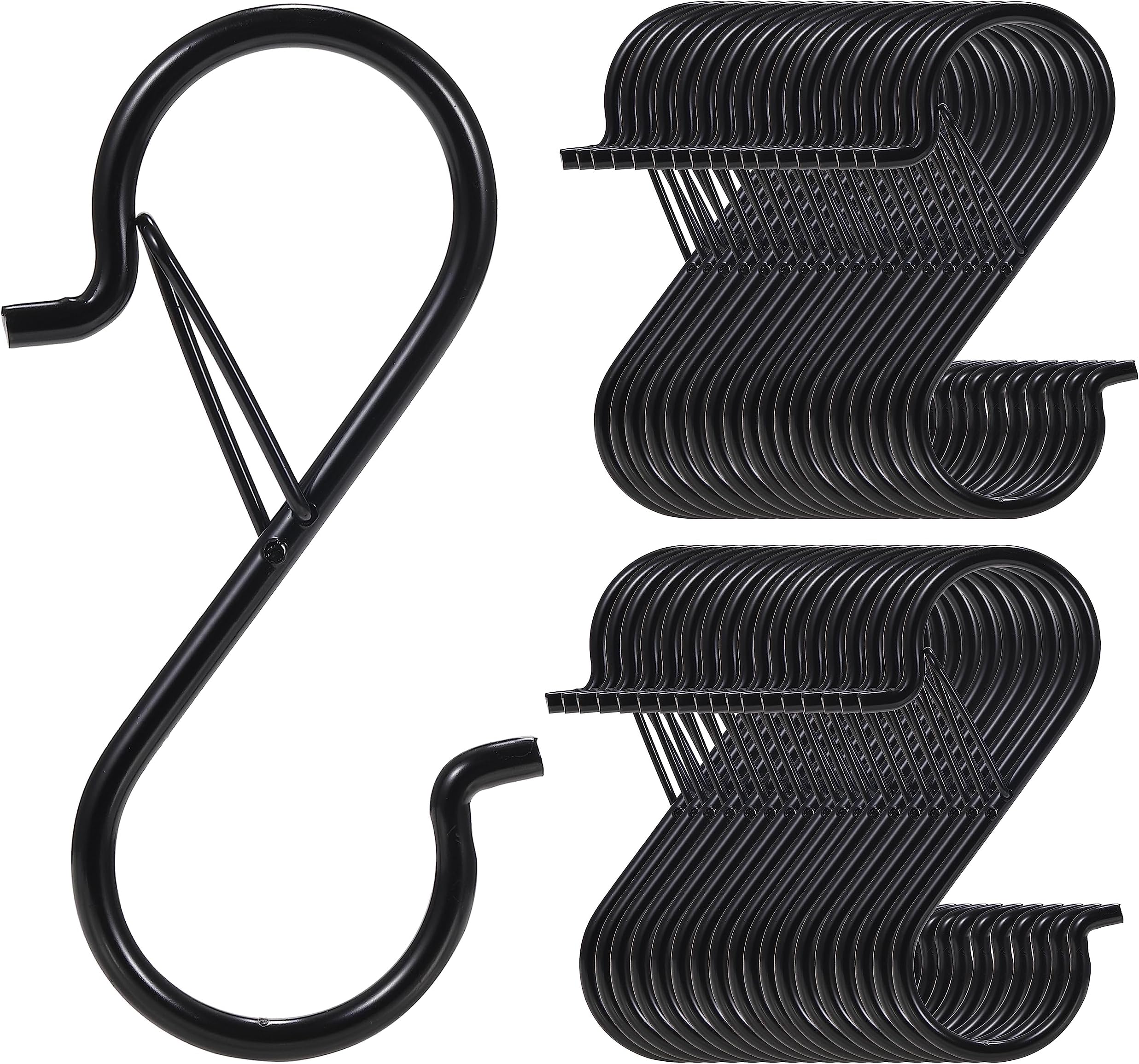 40 Pcs S Hooks Hanging Safety Buckle, 3.5 Inch Stainless