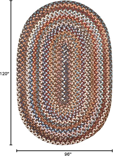 Miniatura 187 de Tapete reversible de lana, texturizado, grueso, trenzado. , Lana, Azul (Blue Dragon) Roca Negra,Azul (Blue Dragon),Mezcla azul y verde,Rojo