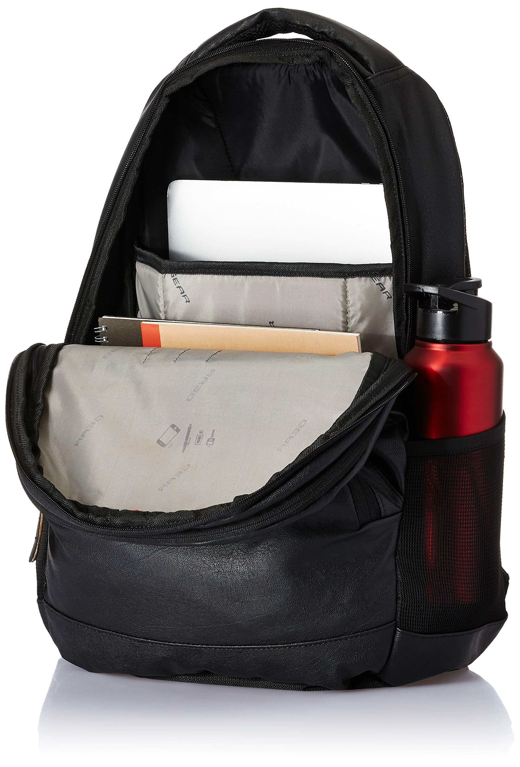 Gear Vintage2 Anti Theft Faux Leather 28 Ltrs Black Laptop Backpack (LBPVG2LTH0101) 2