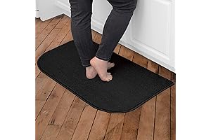Ritz Indoor Black Small Rug: Non-Slip, Machine Washable & Stain-Resistant
