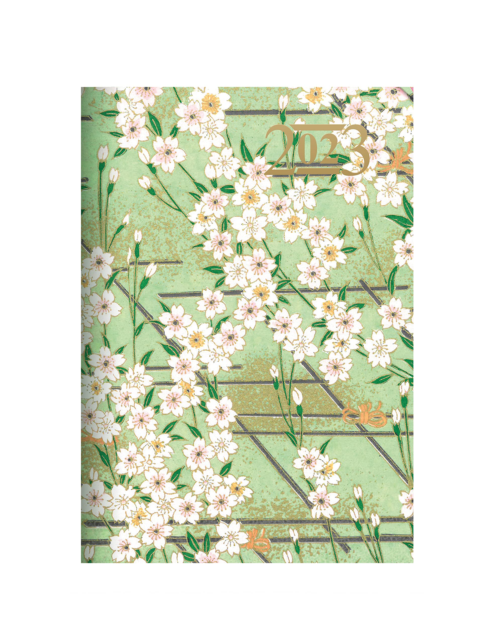 2023 Diary Japanese Paper Slim Week To View Turquoise By Letts - View #3
