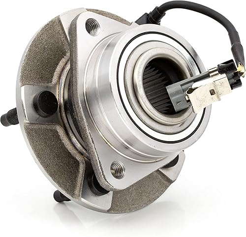 Miniatura 4 de Cojinete de repuesto para rueda delantera compatible con Chevy Equinox 2005-2006  Saturn Vue 2002-2007 Pontiac Torrent 2006, 5 lengüetas, con ABS de