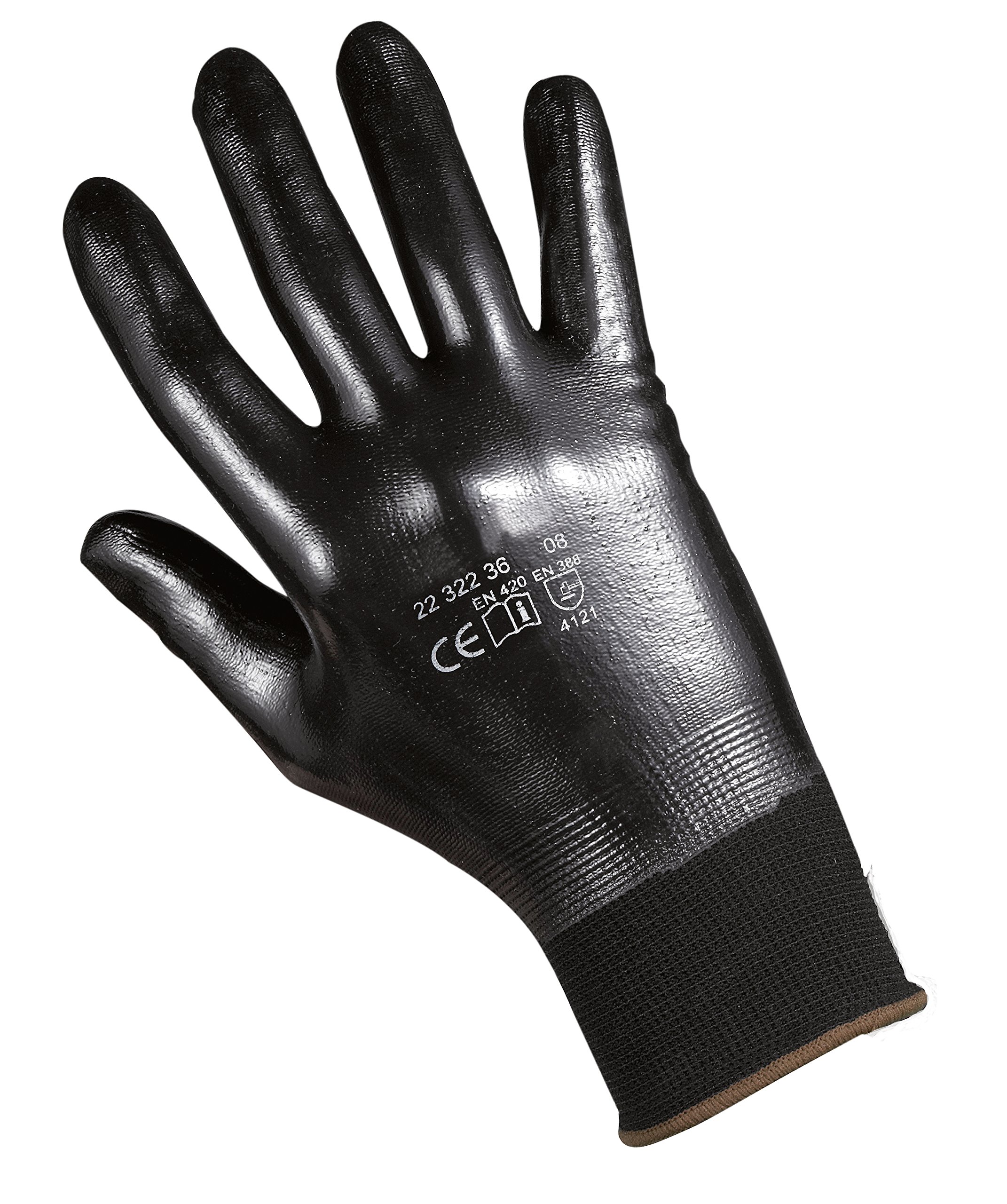 Honeywell 2232236-09 Gants de Manutention Générale Polytril Top, Manipulation Fine en Milieu Huileux ou Gras, EN 388 4121 - Taille 9 (Pack de 10 paires)