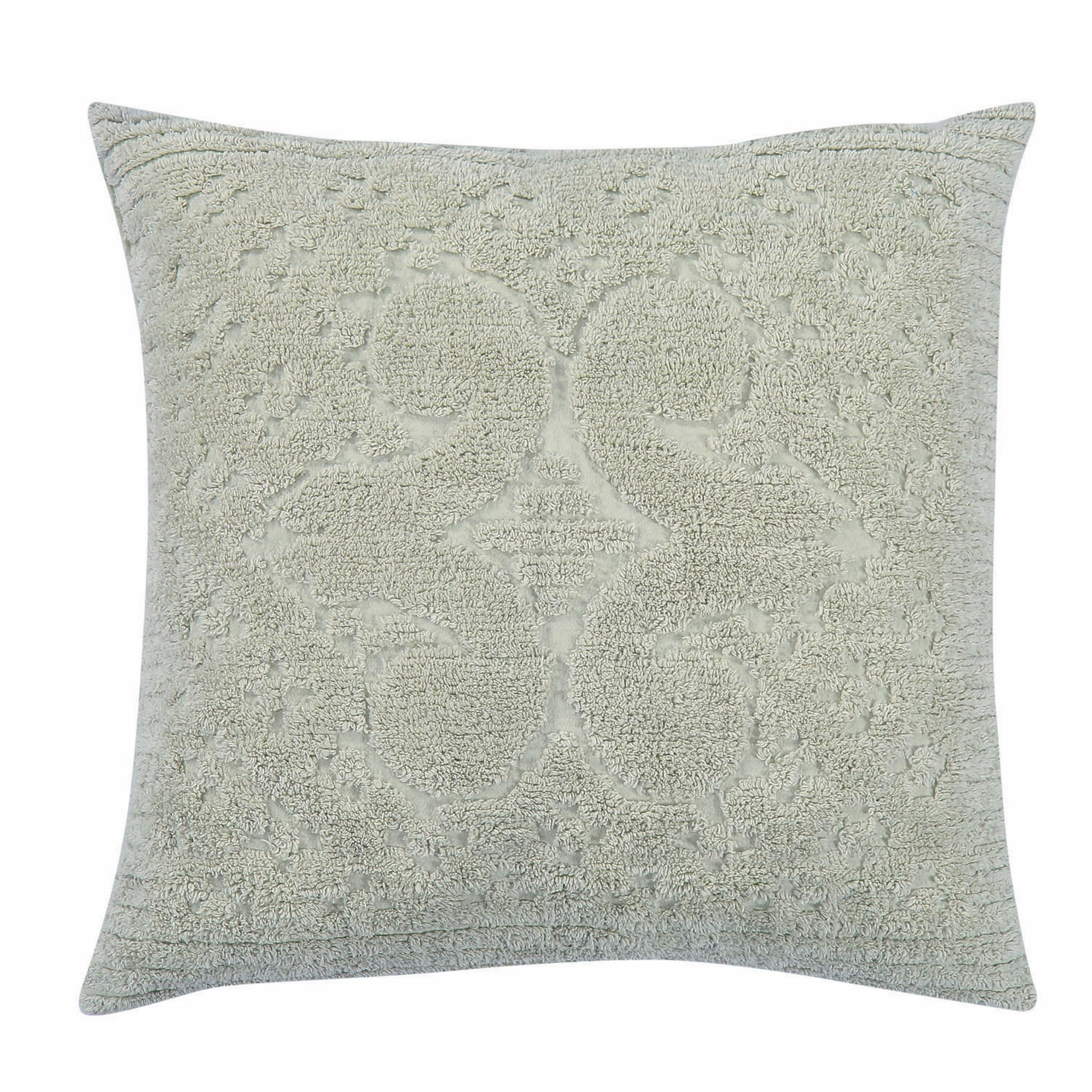 Better Trends Sage Euro Sham 100% Cotton Chenille Bedspread Sham, Soft and Cozy Tufted Tumble Dry (26x26 Euro Sham) Ashton Collection
