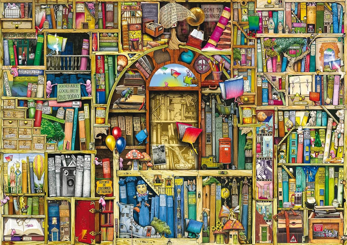 Ravensburger The Bizarre Bookshop 2 1000 Piece Jigsaw Puzzle for Adults - 12000300 - Handcrafted Tooling, Made in Germany, Every Piece Fits Together Perfectly