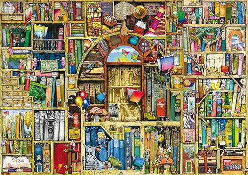 Miniatura 7 de 2rompecabezas Ravensburger Bizarre Bookshop 1000 piezas