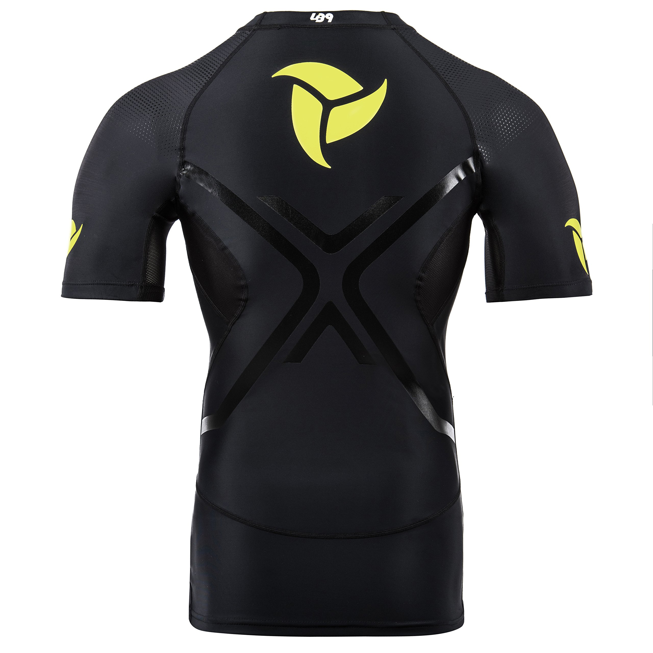LB9 Rashguard Maglia Manica Corta con Protezione UPV Perfetta per Canoa, Kayak, Surf, Mare