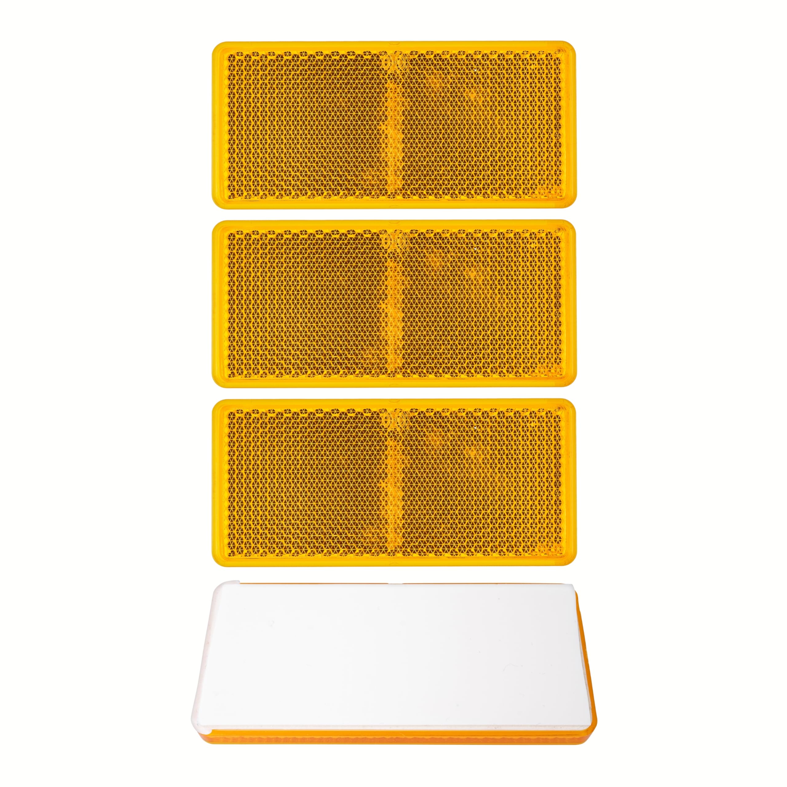Reflectores para Pegar, 4 Uds, Rojo, 94 x 44 mm, Marca de E, Reflector de Seguridad Remolque, Caravana, Poste, Captafaro, Derecho e Izquierdo, Reflector de Remolque Estándar, Catadioptrico Rojo — view 16