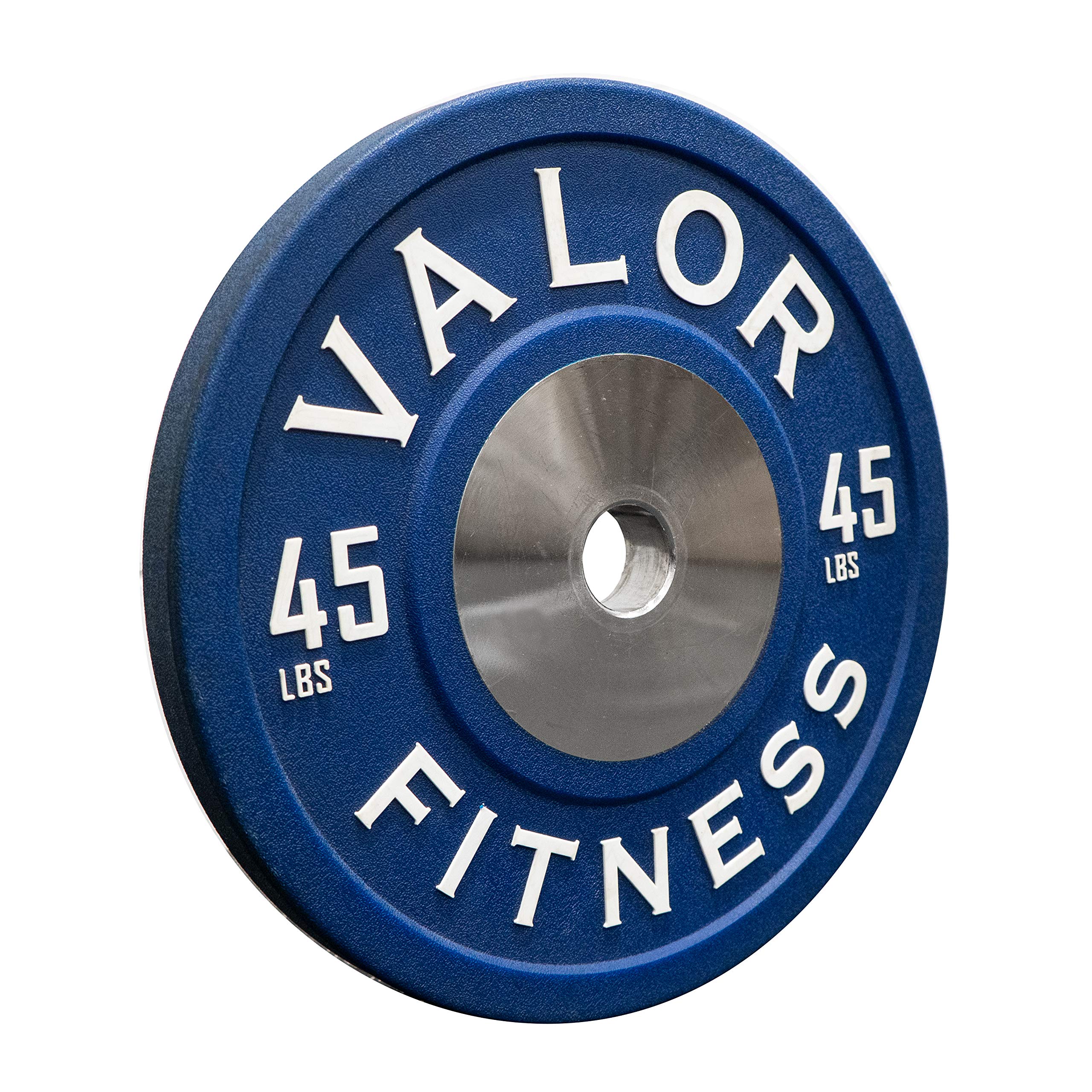 Valor Fitness BPPU Poly Urethane Bumper Plates for Cross Training, Olympic Weight Lifting, and Power Lifting - Color Coded, Multiple Weight Plates