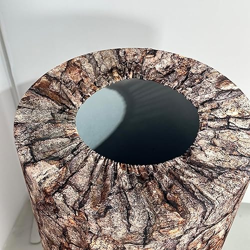 Miniatura 3 de Cubierta de pedestal de madera vintage, cubierta de pedestal de tela estampada con grano de madera para fiesta de cumpleaños, boda, despedida de