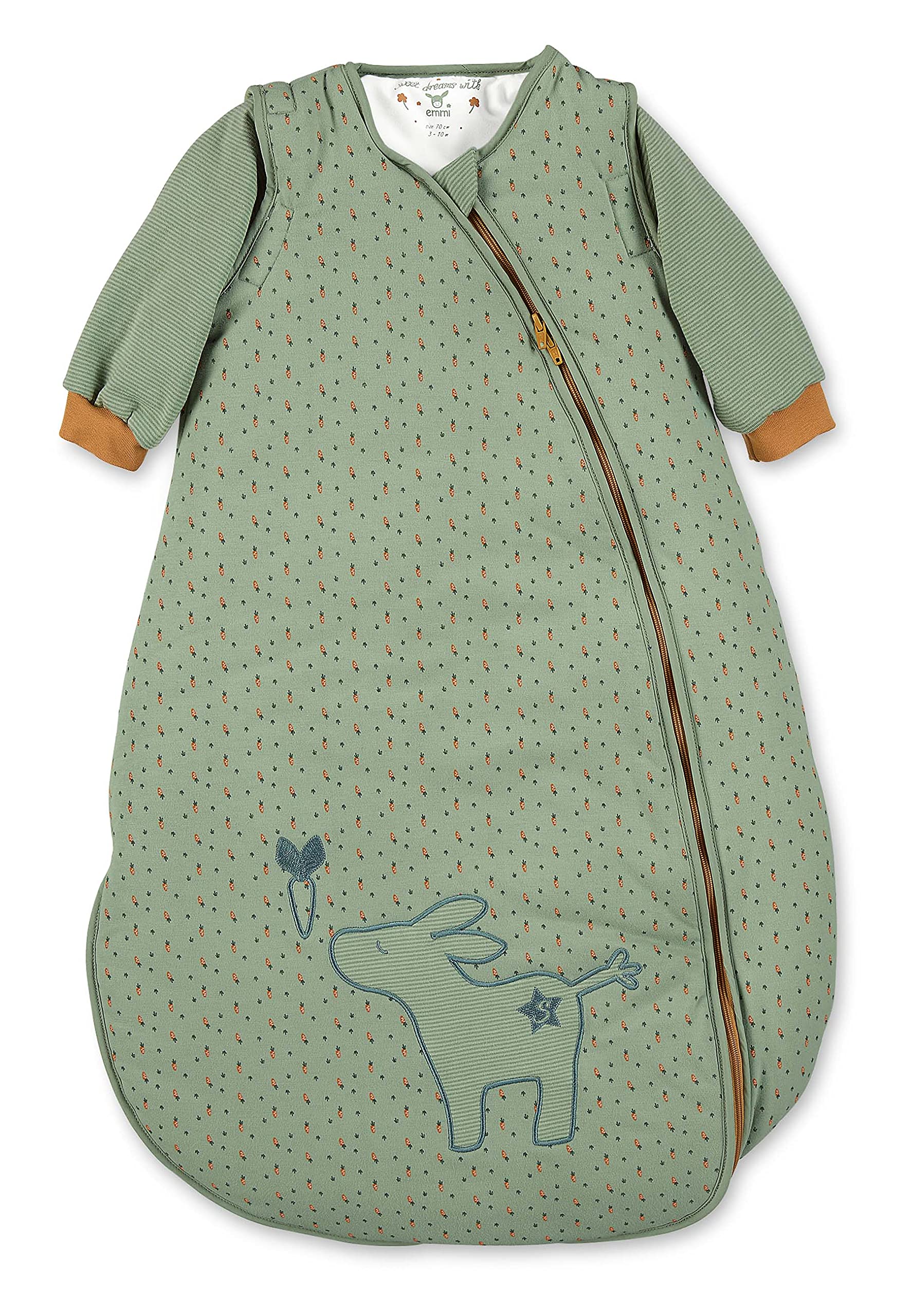 Sterntaler Schlafsack 90cm Esel Emmilius, grün