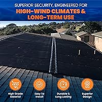 Vista 2 de Kit de bricolaje de calentador solar de piscina de grado industrial, sistema de montaje superior sin tirantes de viento alto y máxima resistencia a