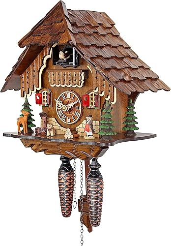 Miniatura 3 de Reloj de cuco de cuarzo - en la Selva Negra AH 21 QM