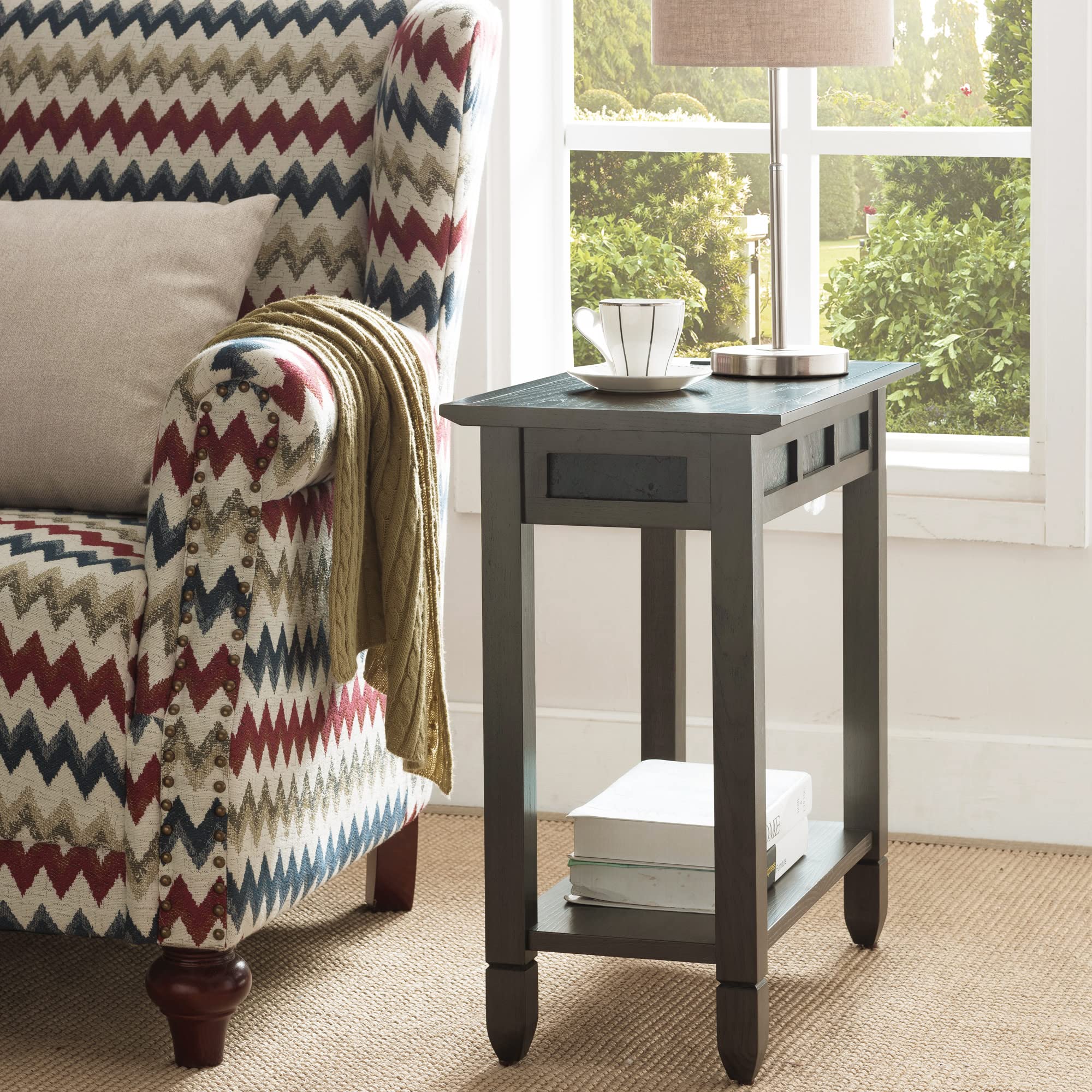 Leick Home 10060 Gr Rustic Side Table With Ac Usb Desertcart Cyprus