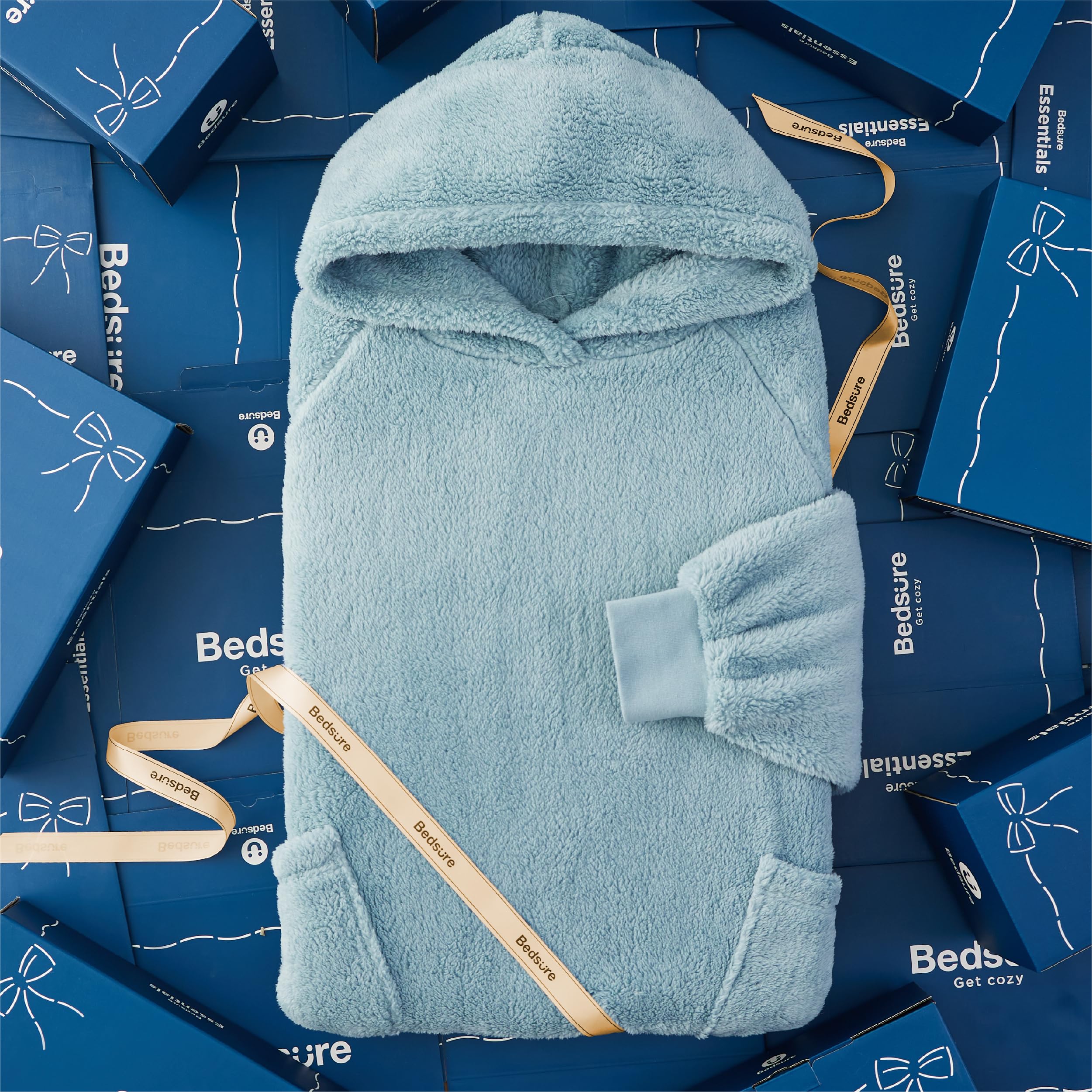 BEDSURE Hoodie Decke mit Ärmeln Deckenpullover - Tragbare Decke zum  Anziehen Erwachsene XXL, Übergroßer Kuschelpullover als Geschenke für  Herren Damen, Warm Ärmeldecke Grün 107x90 cm : Amazon.de: Küche, Haushalt u0026  Wohnen