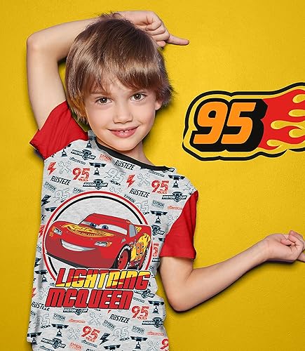 Miniatura 6 de Disney Cars - Lightning McQueen Boys Graphic T-Shirt (3 Pack)