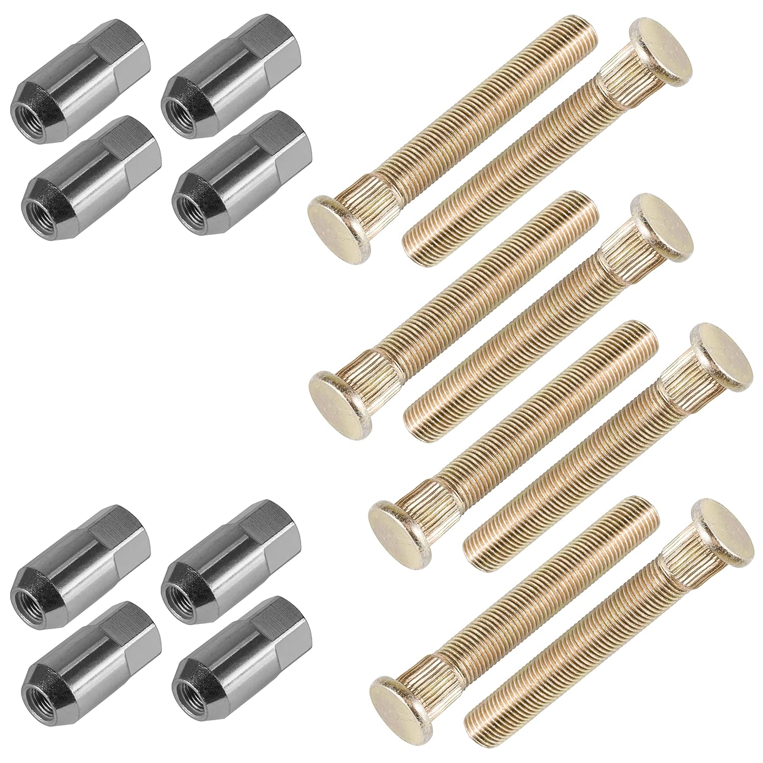 Caltric 8X Wheel Lug Nuts and Studs Compatible with Polaris RZR 800 S 2010 2011 2012 2013 2014