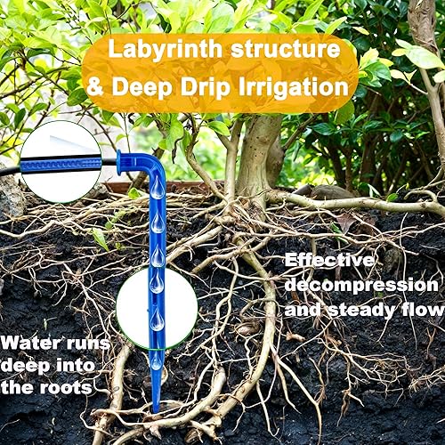 Miniatura 3 de Kit de riego solar por goteo para 30 macetas, alarma automática para agua baja, cuidado de plantas para el hogar y vacaciones, corte de facturas y