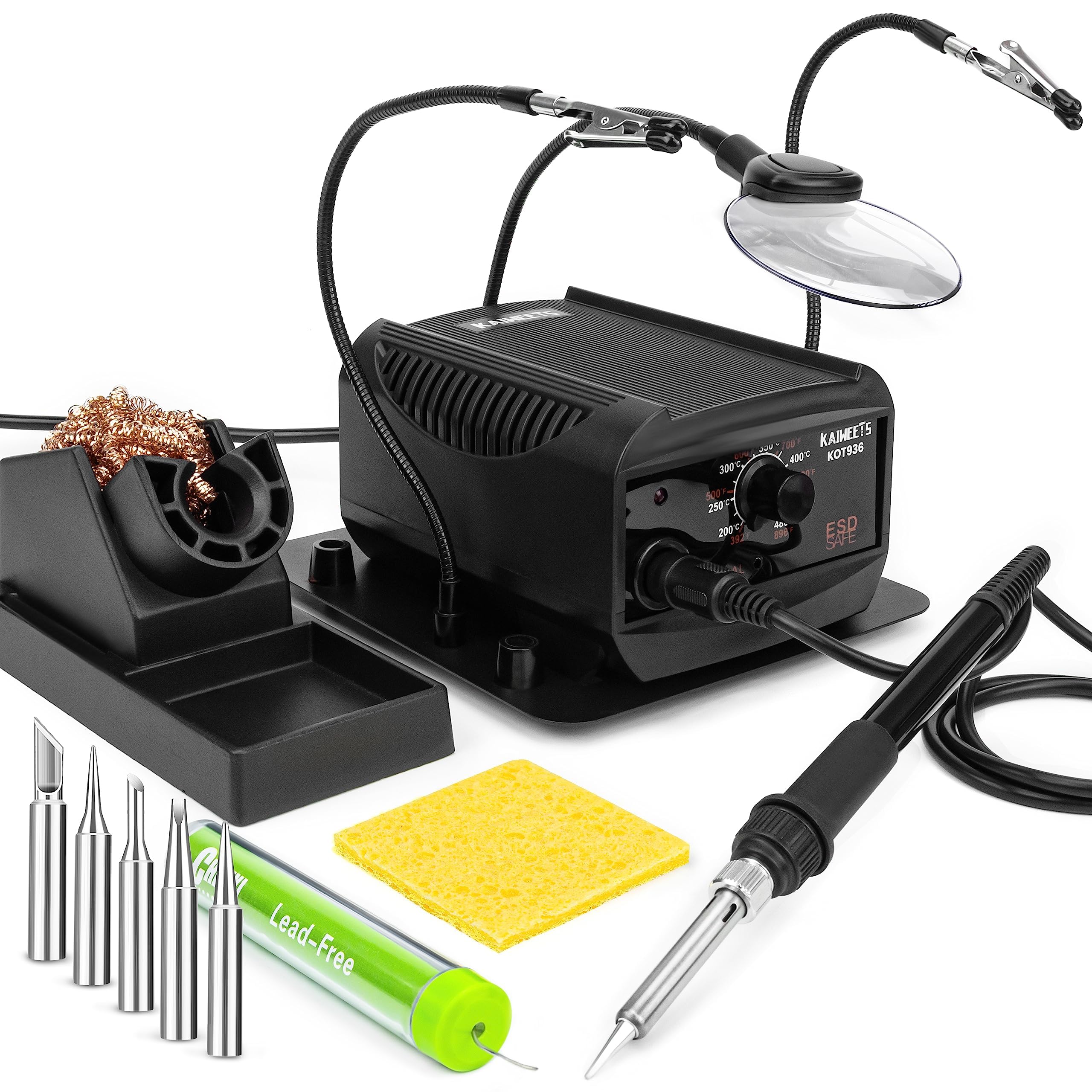 Buy KAIWEETS 60W Soldering Station, with Helping Hands Soldering