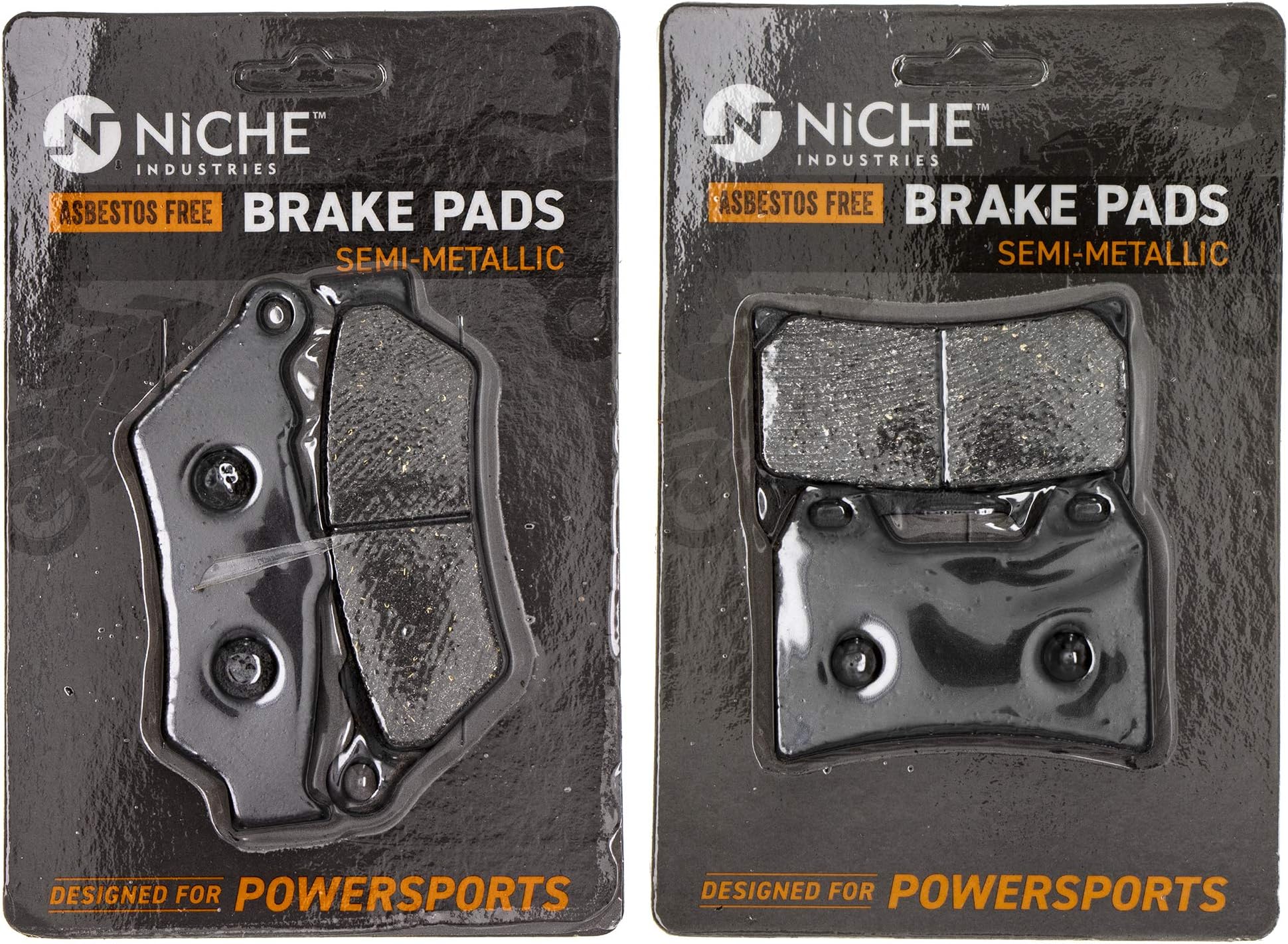 NICHE Brake Pad Set for Victory Touring Cruiser Kingpin Vegas 2201170 2201171 Front Rear Semi-Metallic