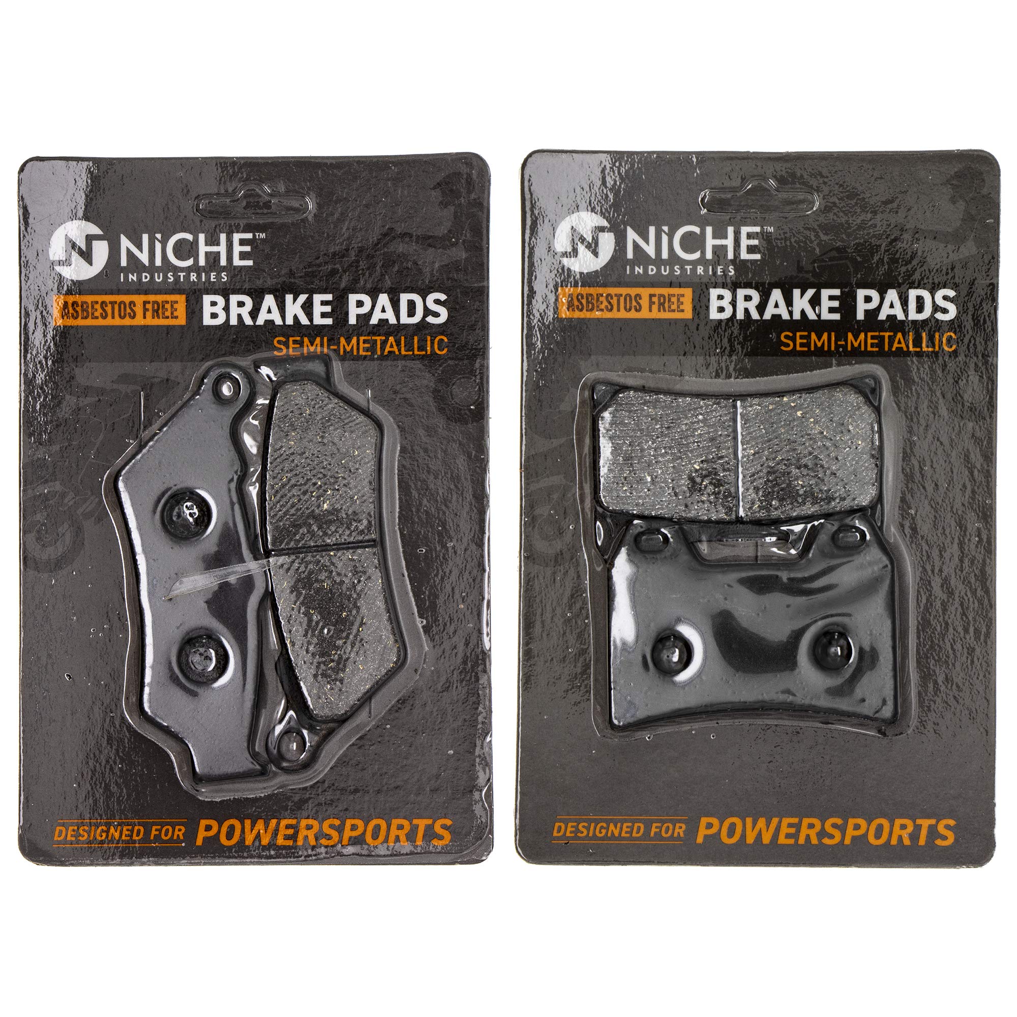 NICHE Brake Pad Set for Victory Touring Cruiser Kingpin Vegas 2201170 2201171 Front Rear Semi-Metallic