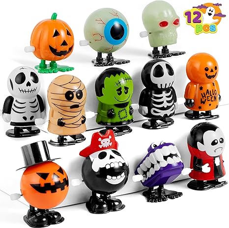 JOYIN 12 PCS Halloween Wind Up Toys for Kids Gifts Wind Up Toys Bulk for Halloween Party Favors