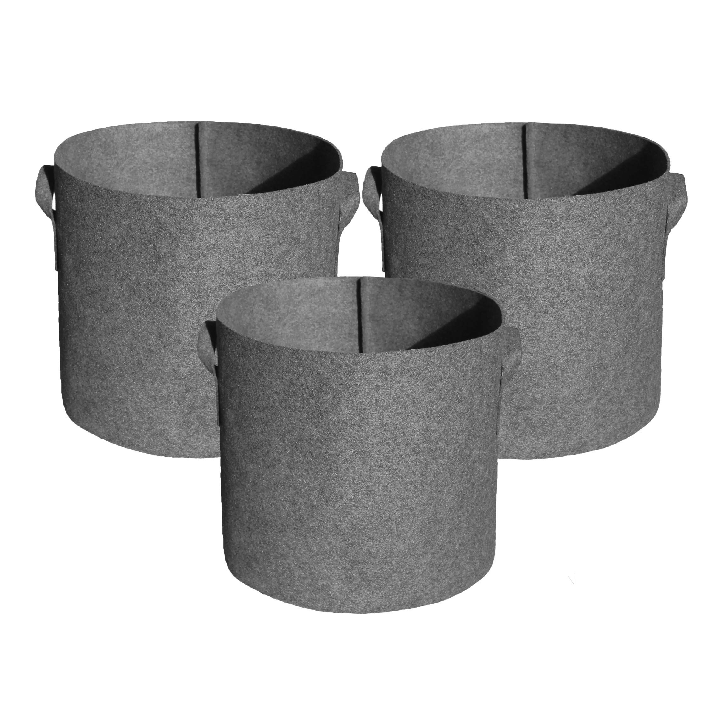 VeggiePot 500 GSM Eco-Friendly Breathable Fabric Grow Bag 12" x 12" — Bundle of 3 (Grey) (B08KGL6CP5) Amazon Price History, Amazon Price Tracker