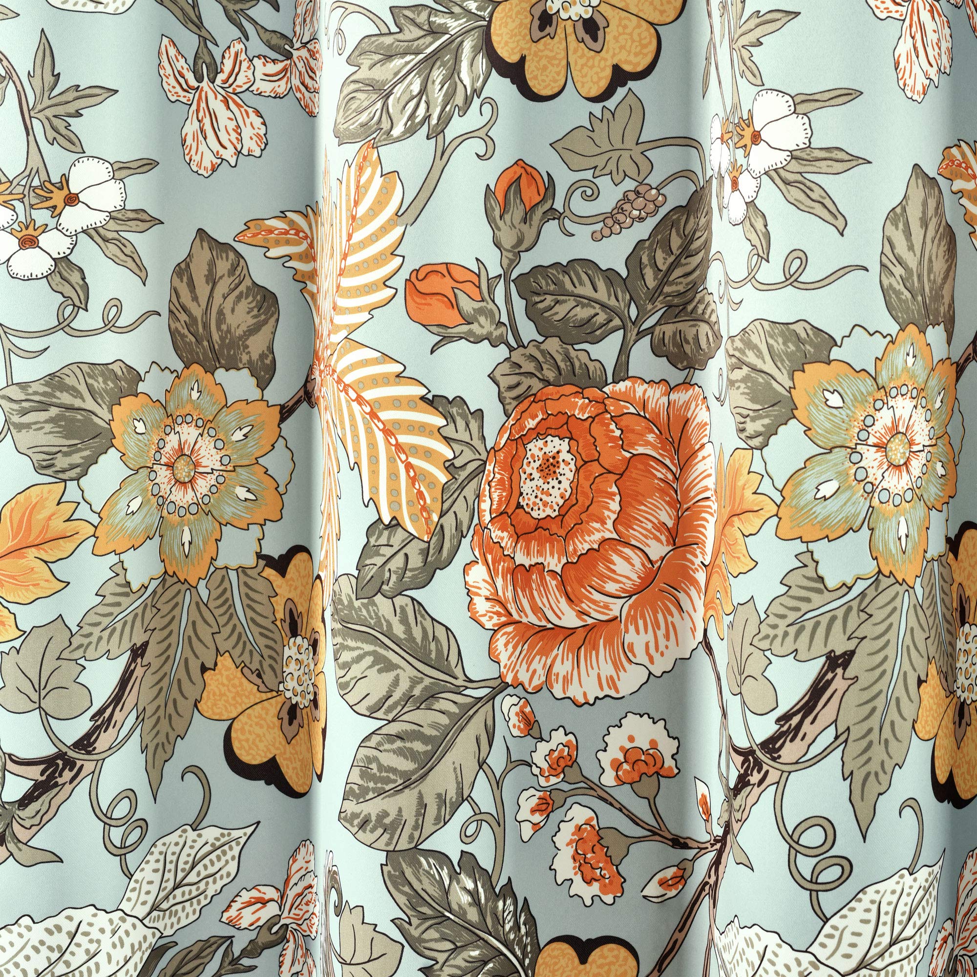 Lush Decor Blue and Green Sydney Curtains, Blue & Green, W 52" x L 108" (2 Panels) - Image 3